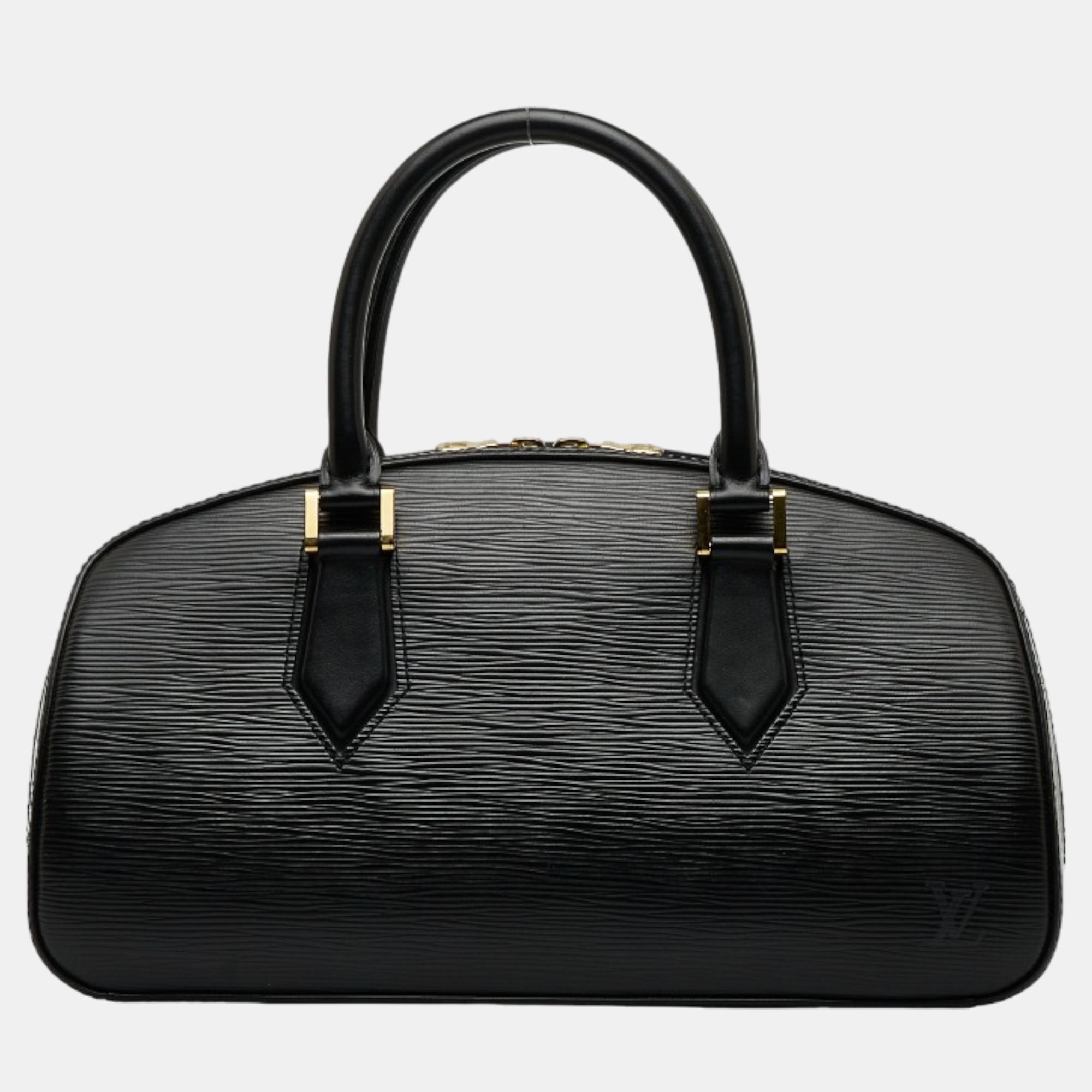 Louis Vuitton Black Epi Jasmine Bag