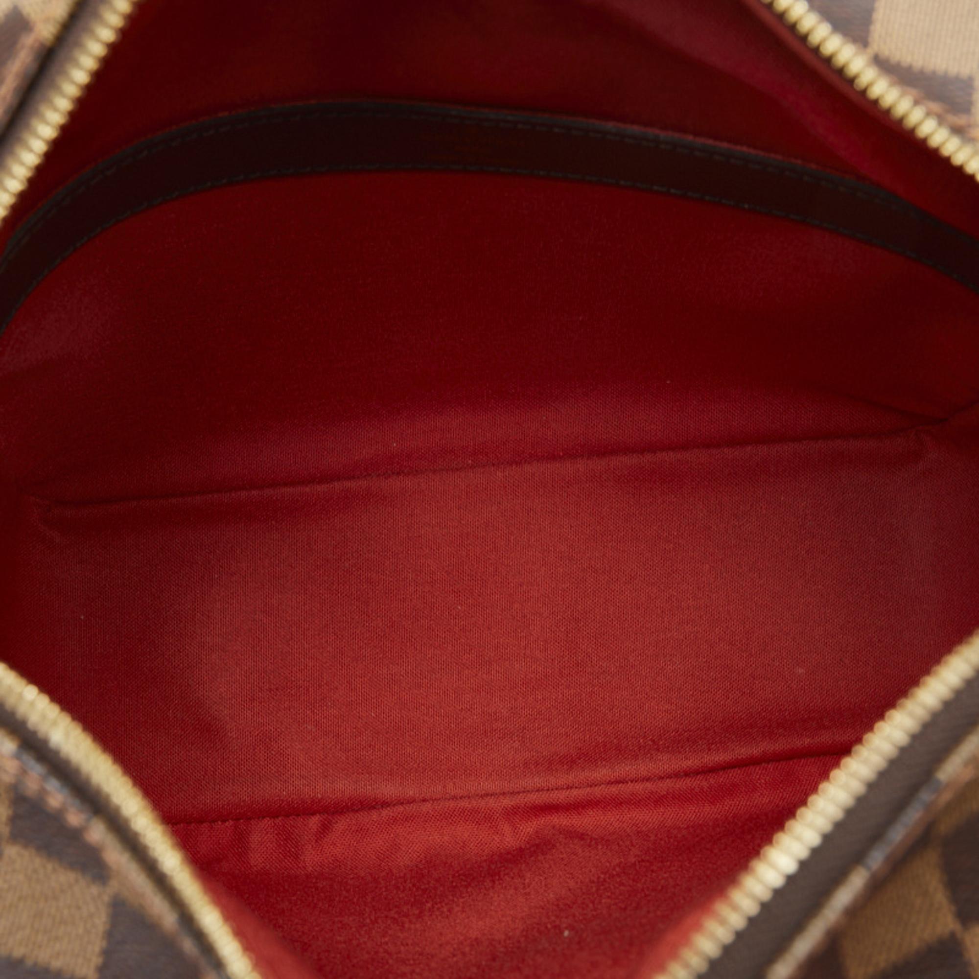 Louis Vuitton Brown Canvas Damier Ebene Naviglio Bag