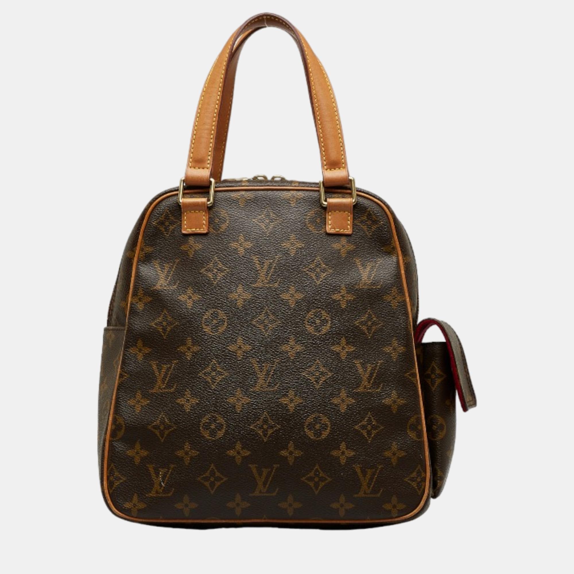 Louis Vuitton Brown Canvas Monogram Excentri Cite Bag