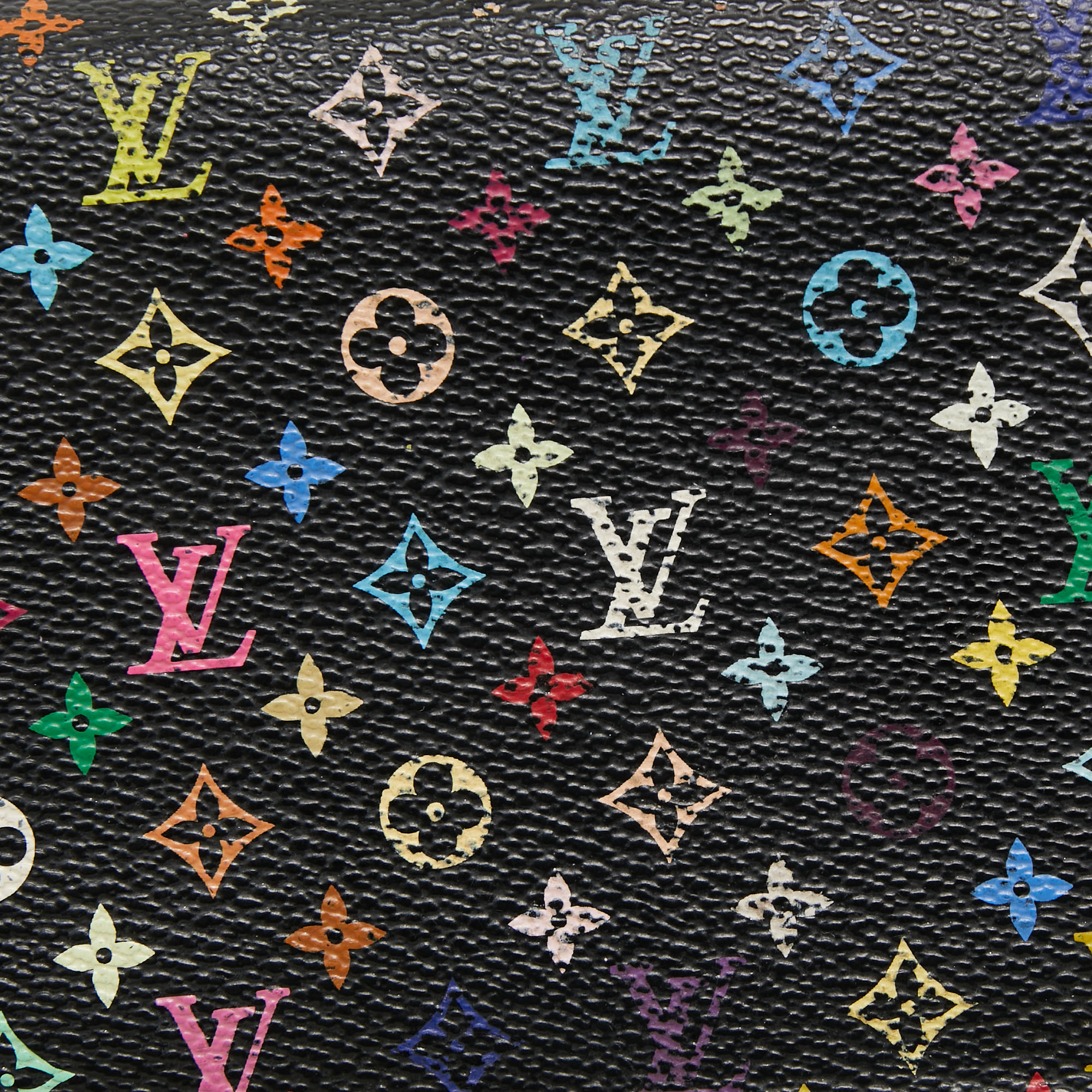 Louis Vuitton Black Monogram Multicolore Canvas Insolite Pistache Wallet