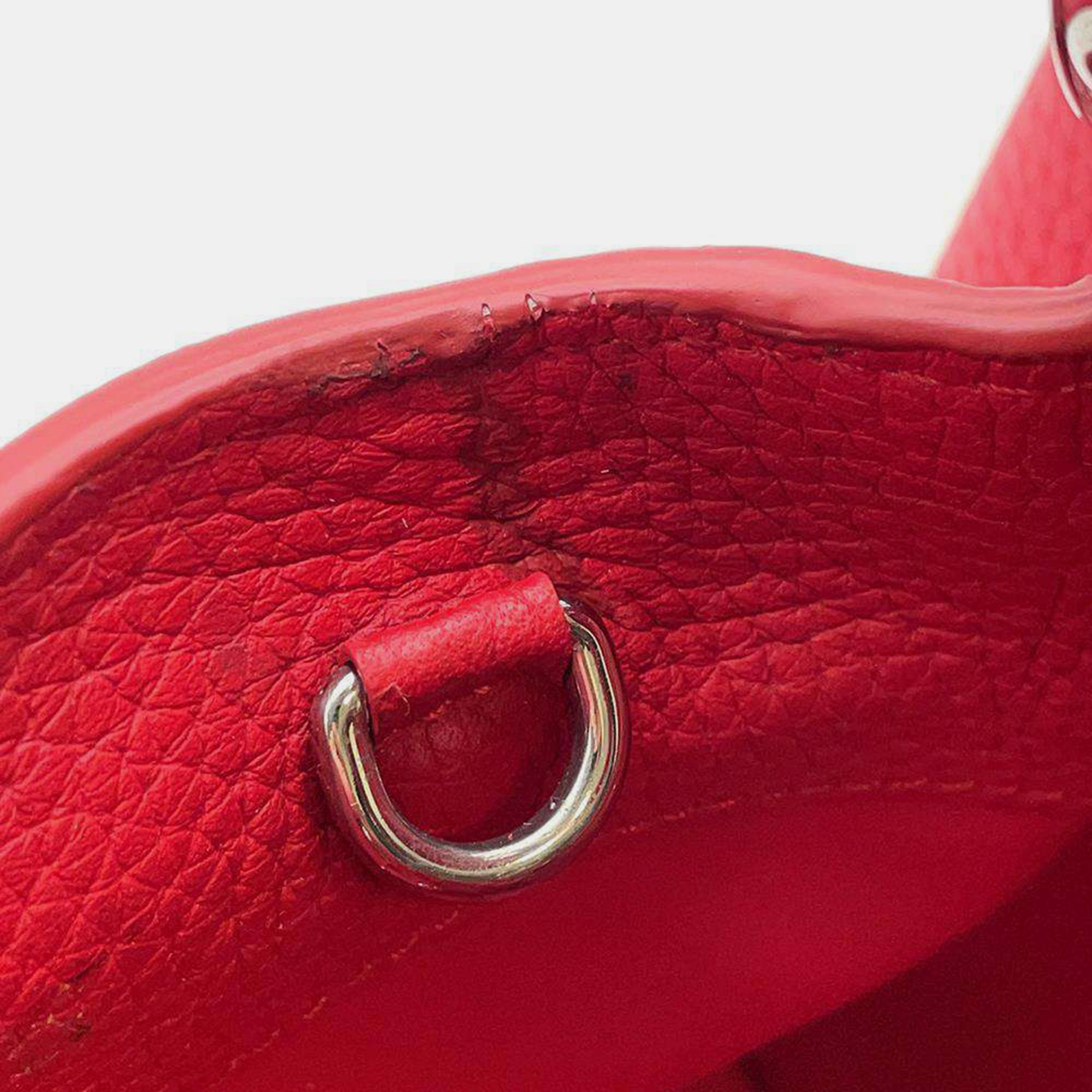 Louis Vuitton Red Taurillon Leather Capucines BB