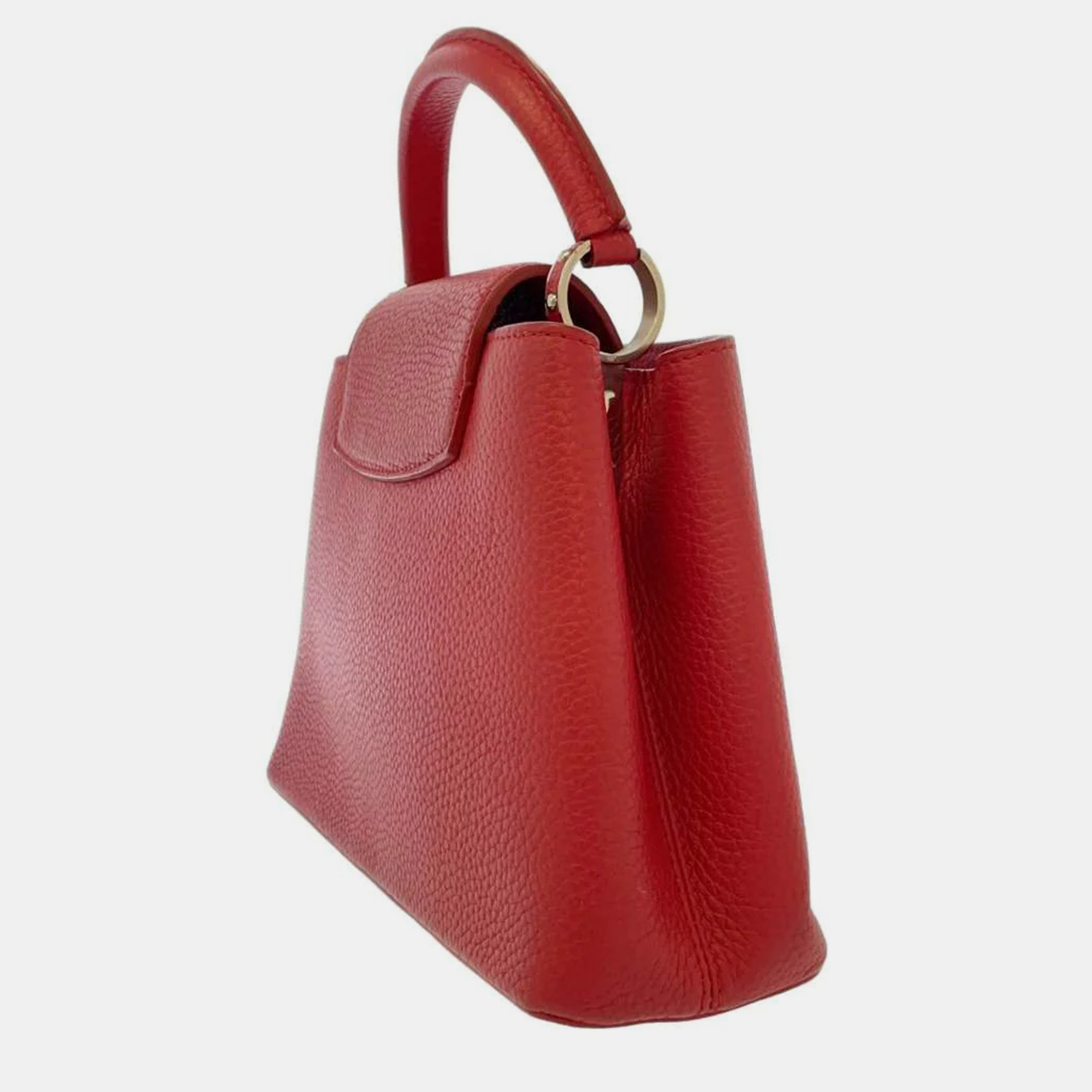 Louis Vuitton Red Taurillon Leather Capucines BB