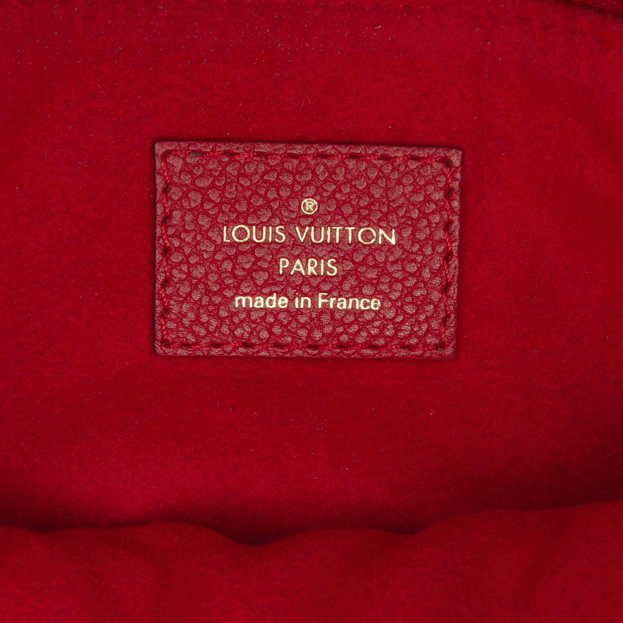 Louis Vuitton Red Monogram Empreinte Twice