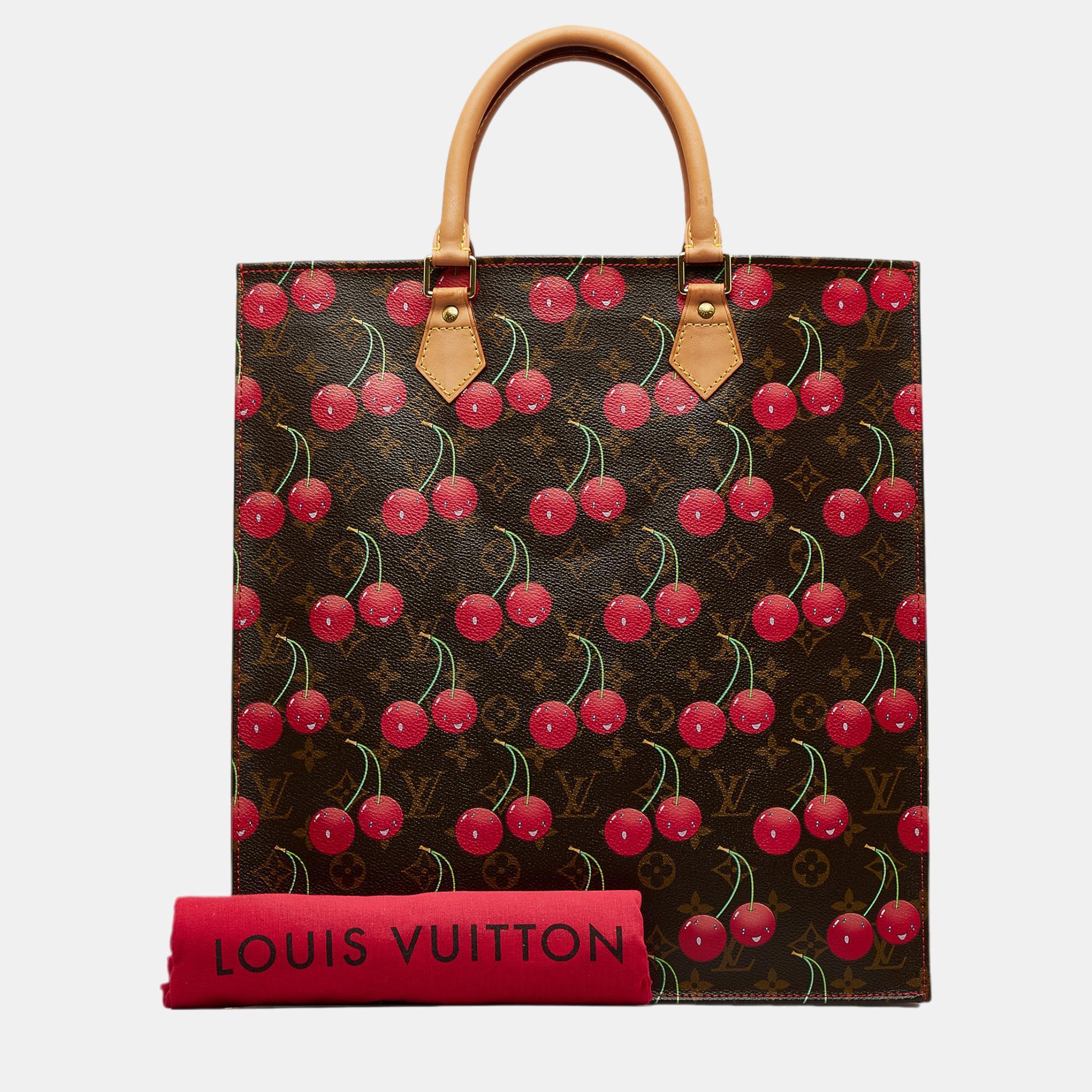 Louis Vuitton X Takashi Brown  Murakami Monogram Cerises Sac Plat