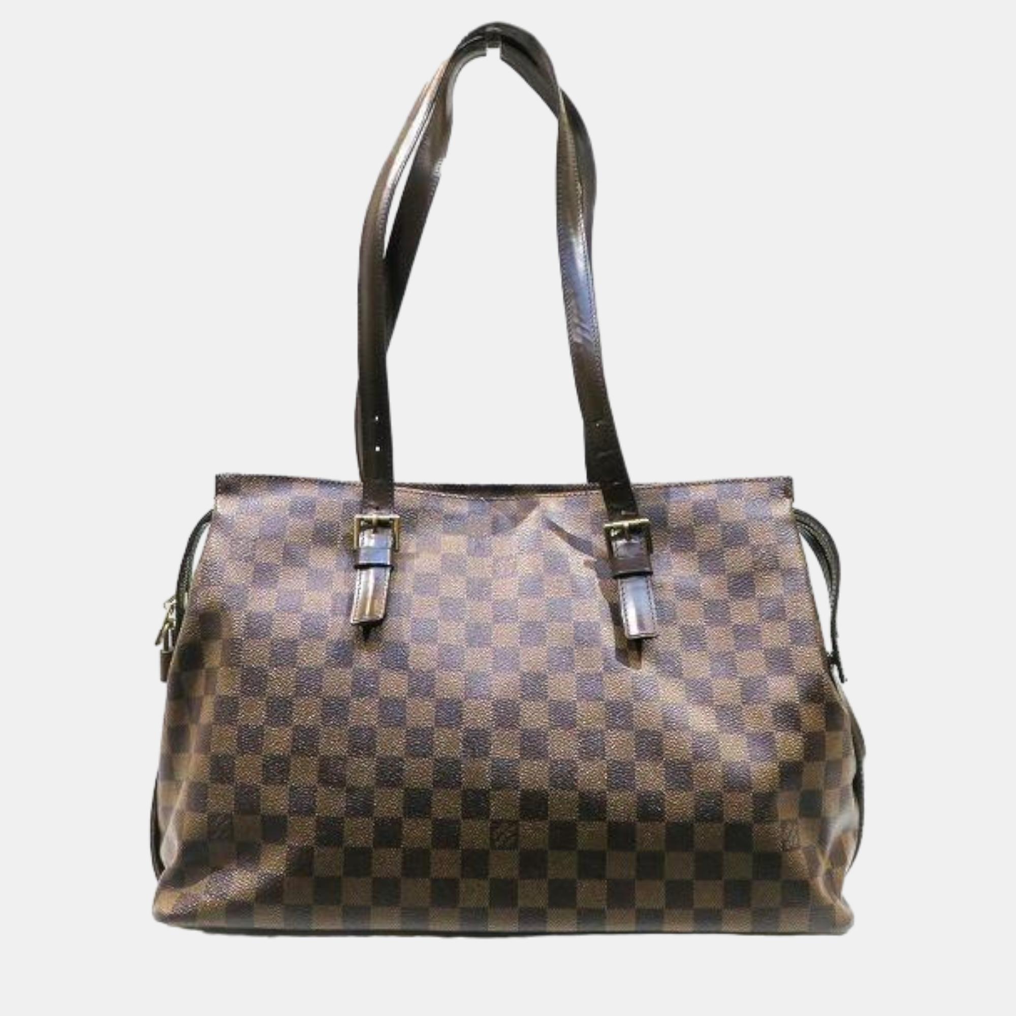 Louis Vuitton Brown Damier Ebene Canvas Chelsea Bag