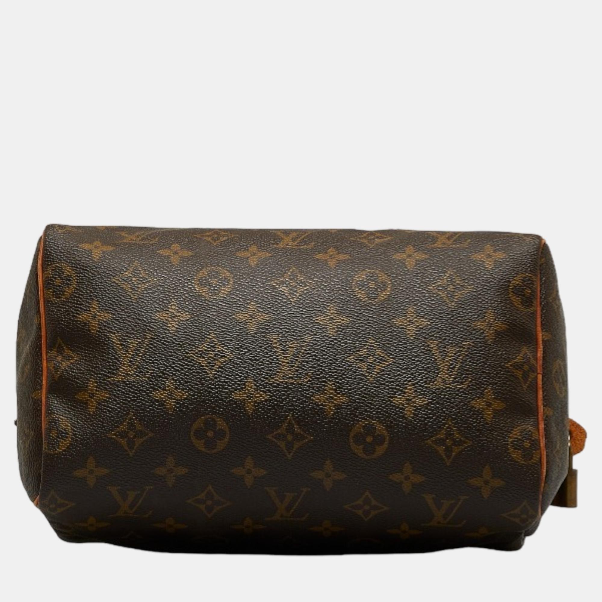 Louis Vuitton Brown Monogram Canvas Speedy 25 Bag