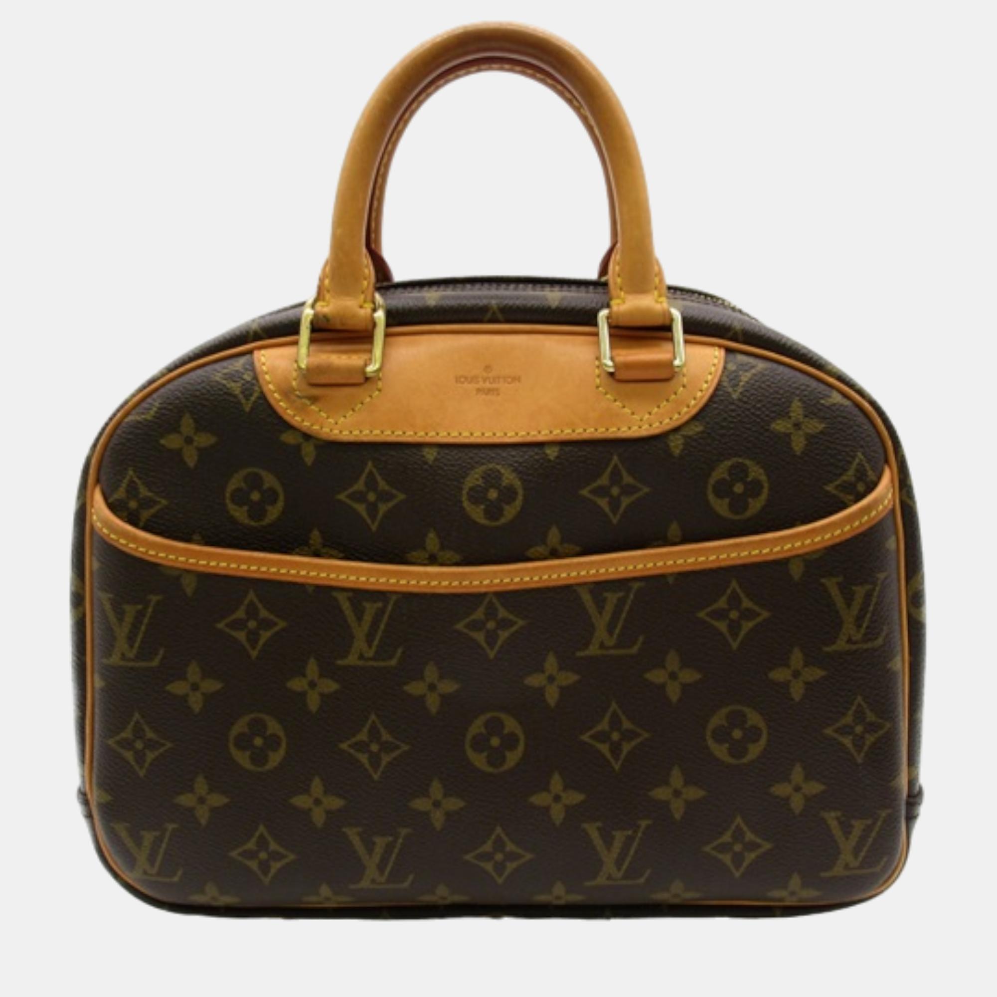 Louis Vuitton Brown Monogram Canvas Trouville Handbag