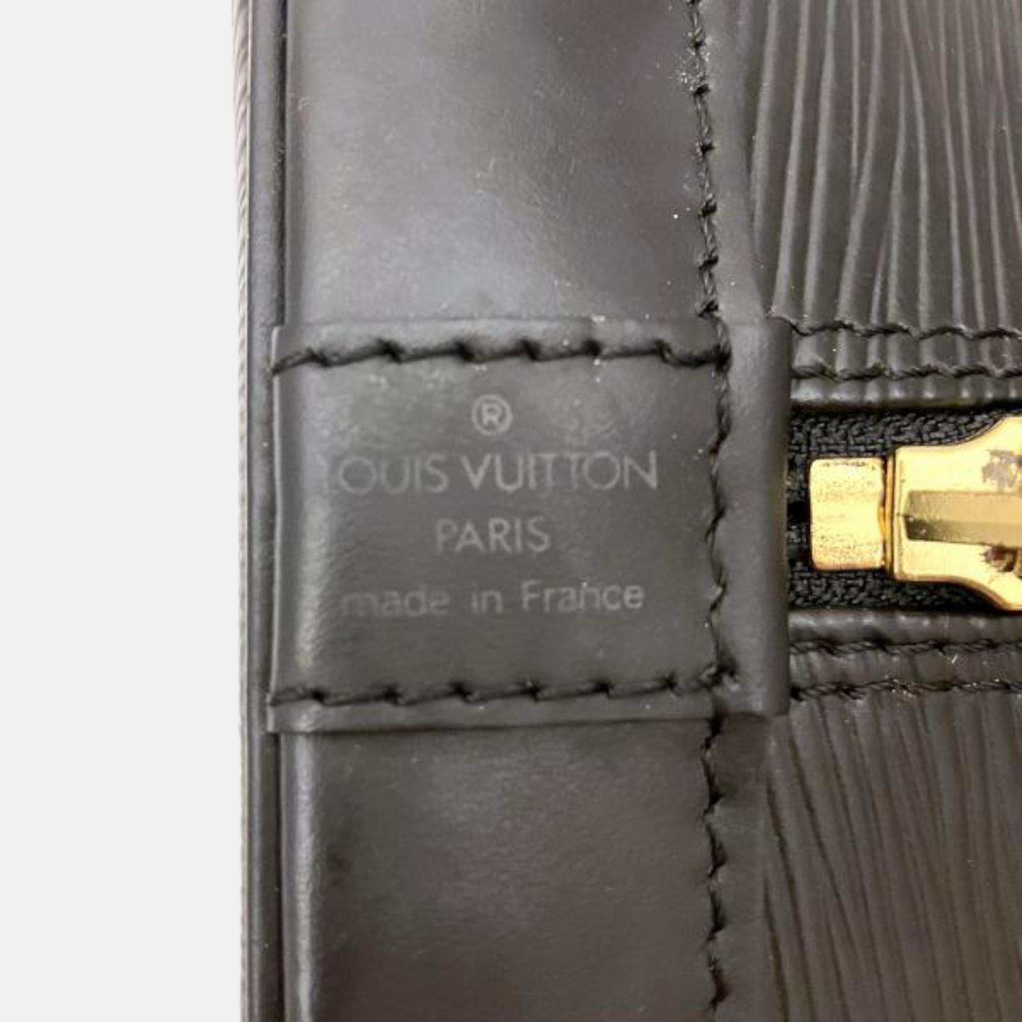 Louis Vuitton Black Epi Alma PM Handbag