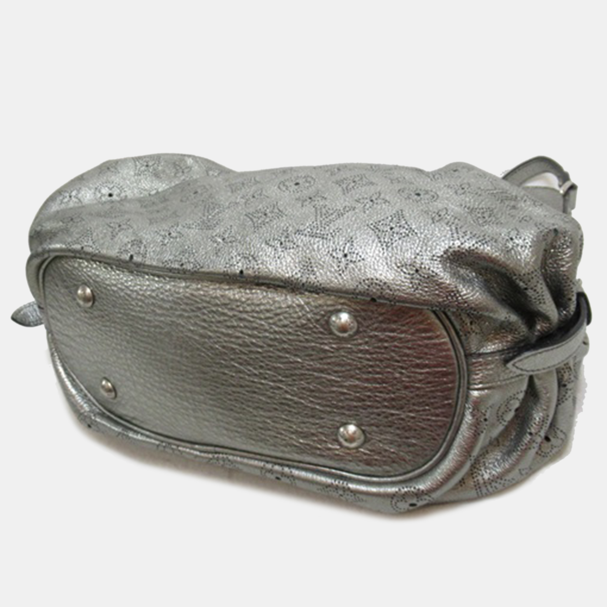 Louis Vuitton Silver Monogram Mahina Silver XS Bag