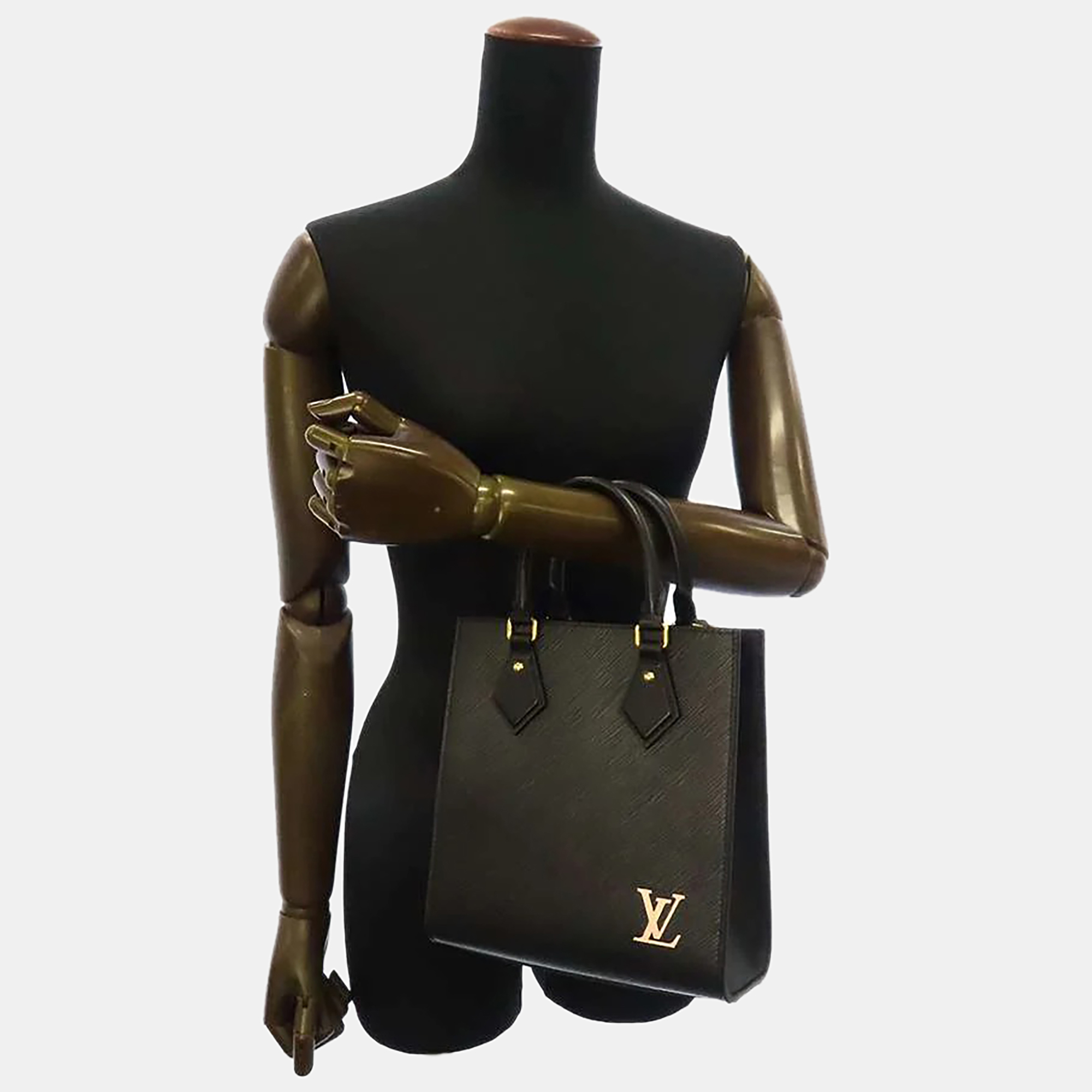 

Louis Vuitton Black Epi Leather Sac Plat BB Bag