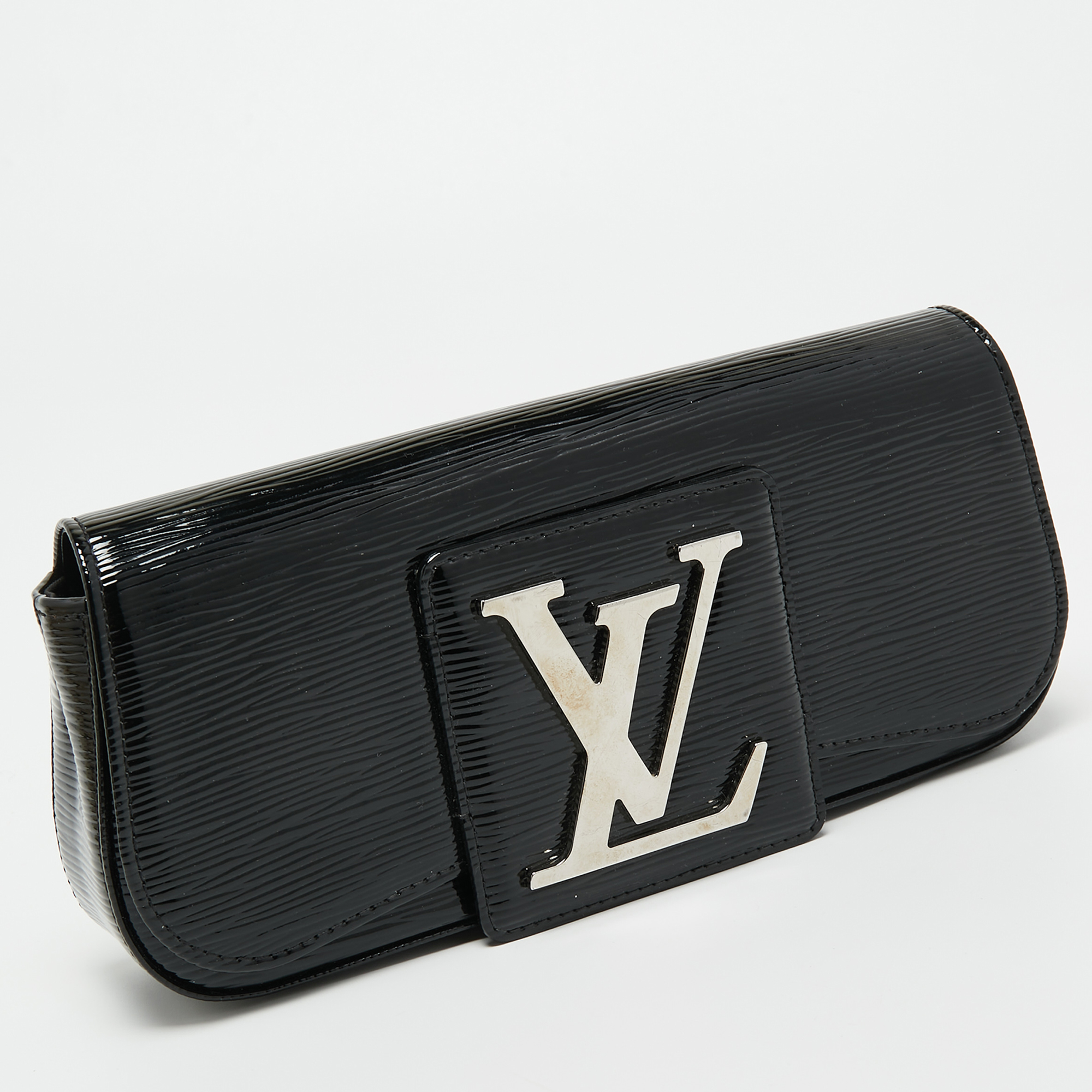 Louis Vuitton Black Electric Epi Leather Sobe Clutch