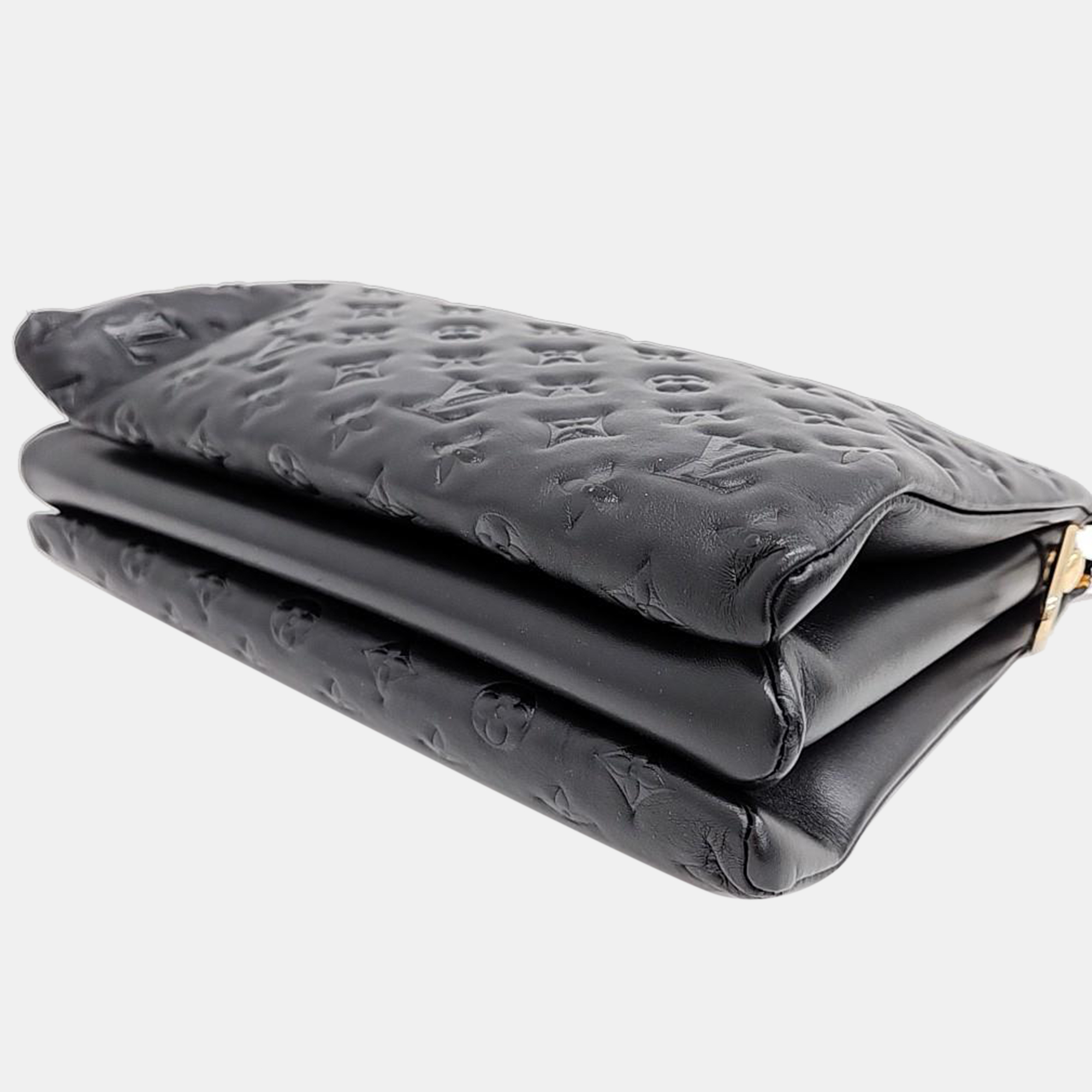 Louis Vuitton Leather Black Coussin MM