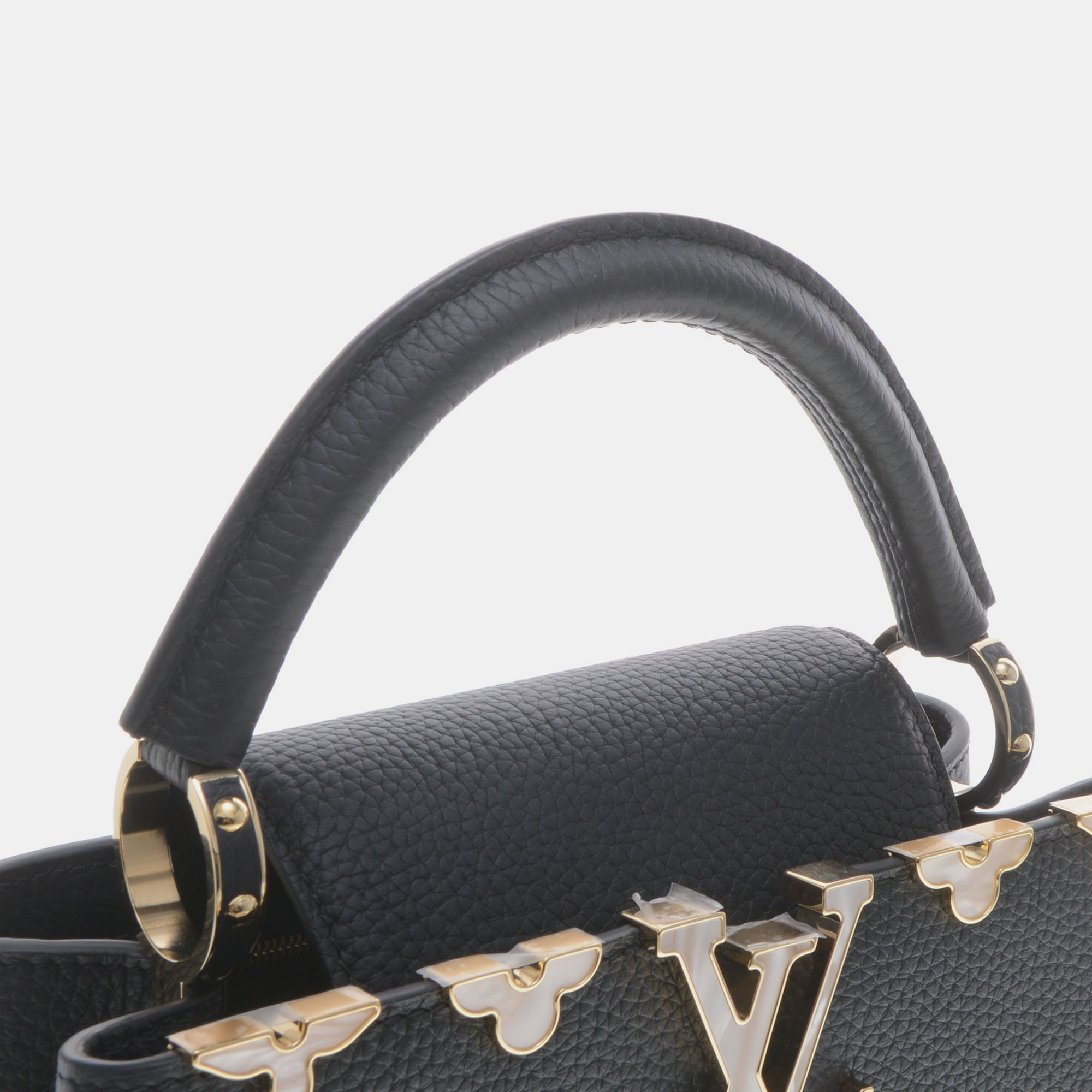 Louis Vuitton Leather Black Capucines BB
