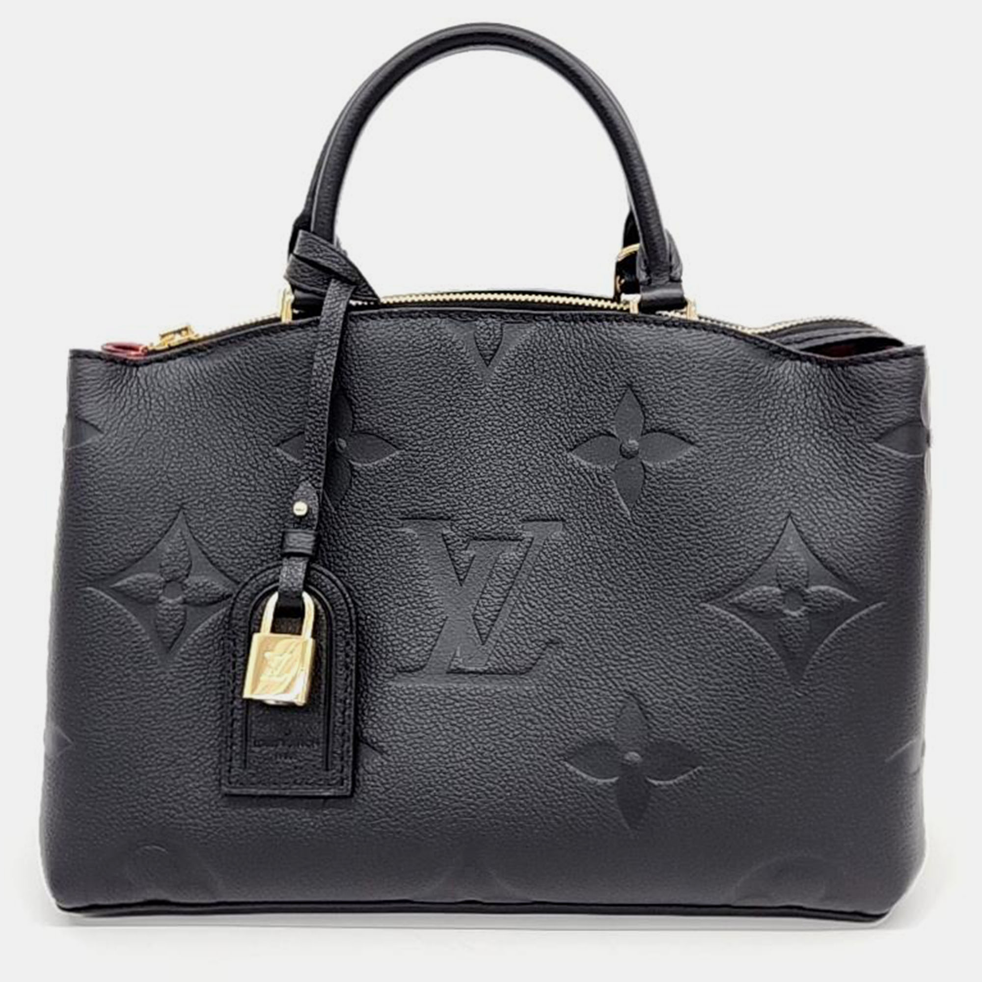 Louis Vuitton Leather Black Petite Malle