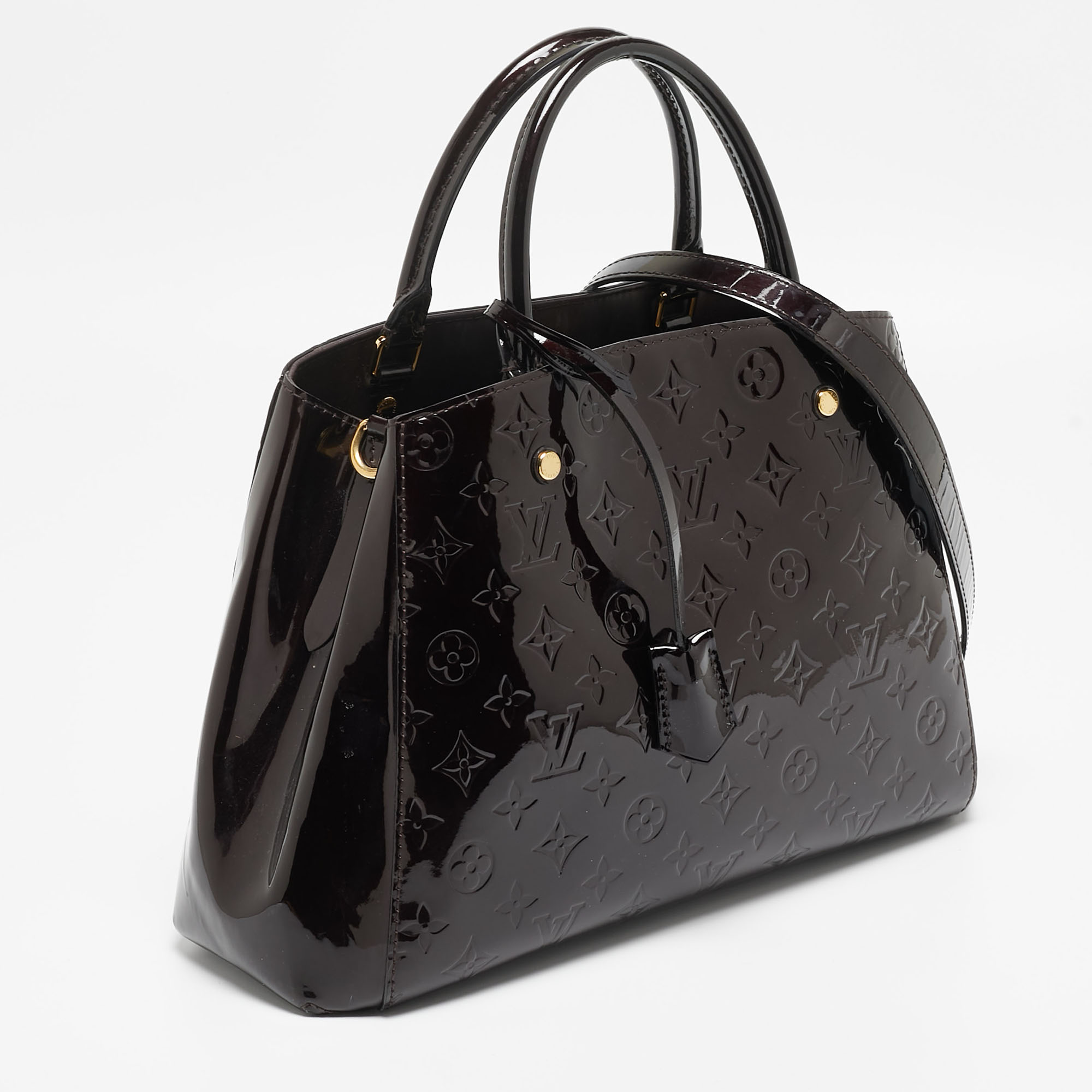 Louis Vuitton Amarante Monogram Vernis Montaigne MM Bag