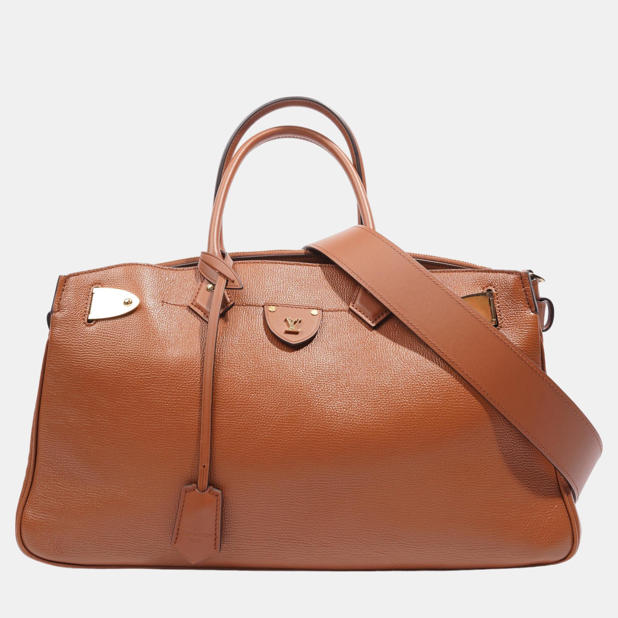 Louis vuitton all set bag brown leather