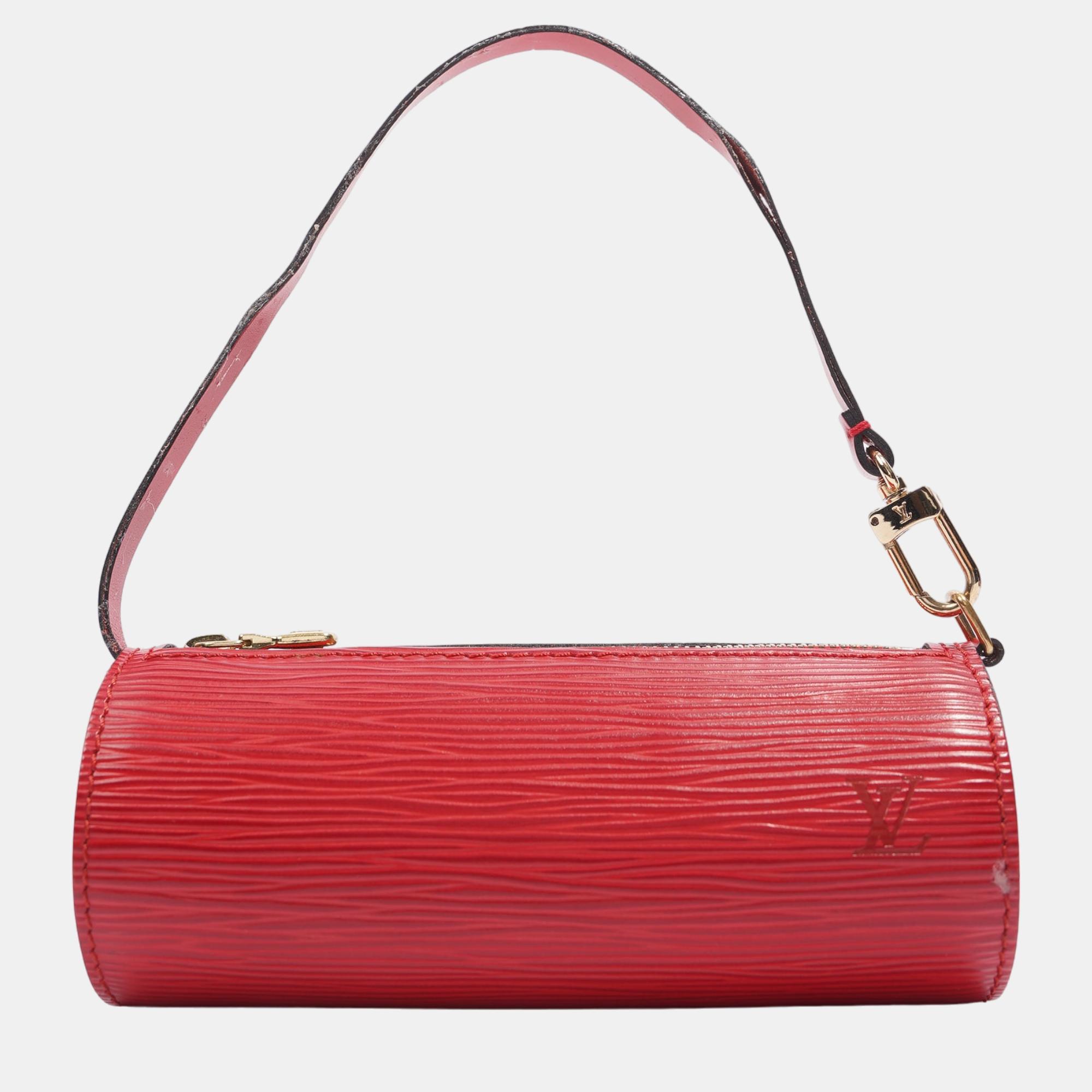 Louis Vuitton Mini Papillon Red Epi Leather