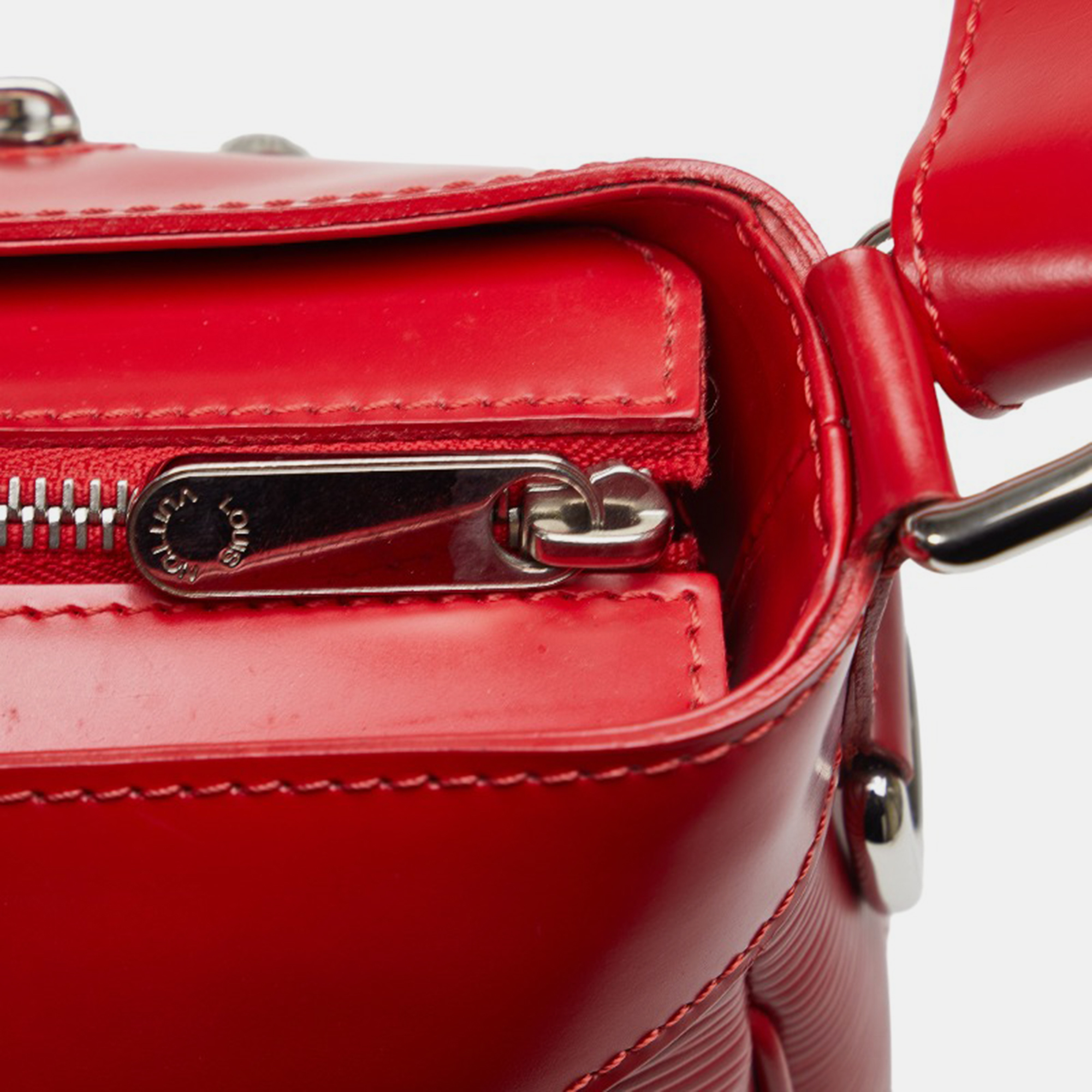 Louis Vuitton Red Epi Leather Turenne PM Satchel
