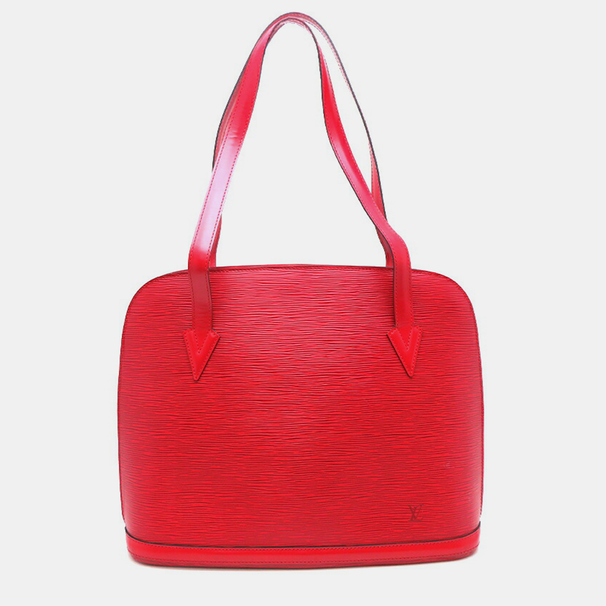 Louis Vuitton Red Epi Leather Lussac Tote Bag