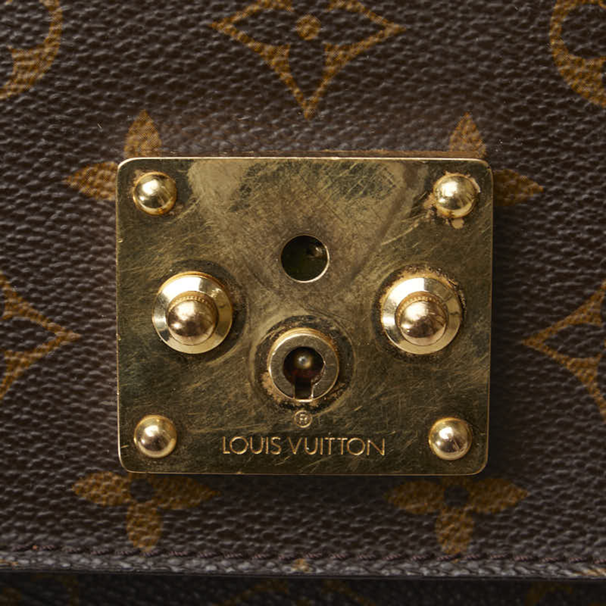 Louis Vuitton Brown Monogram Canvas Monceau 28 Satchel