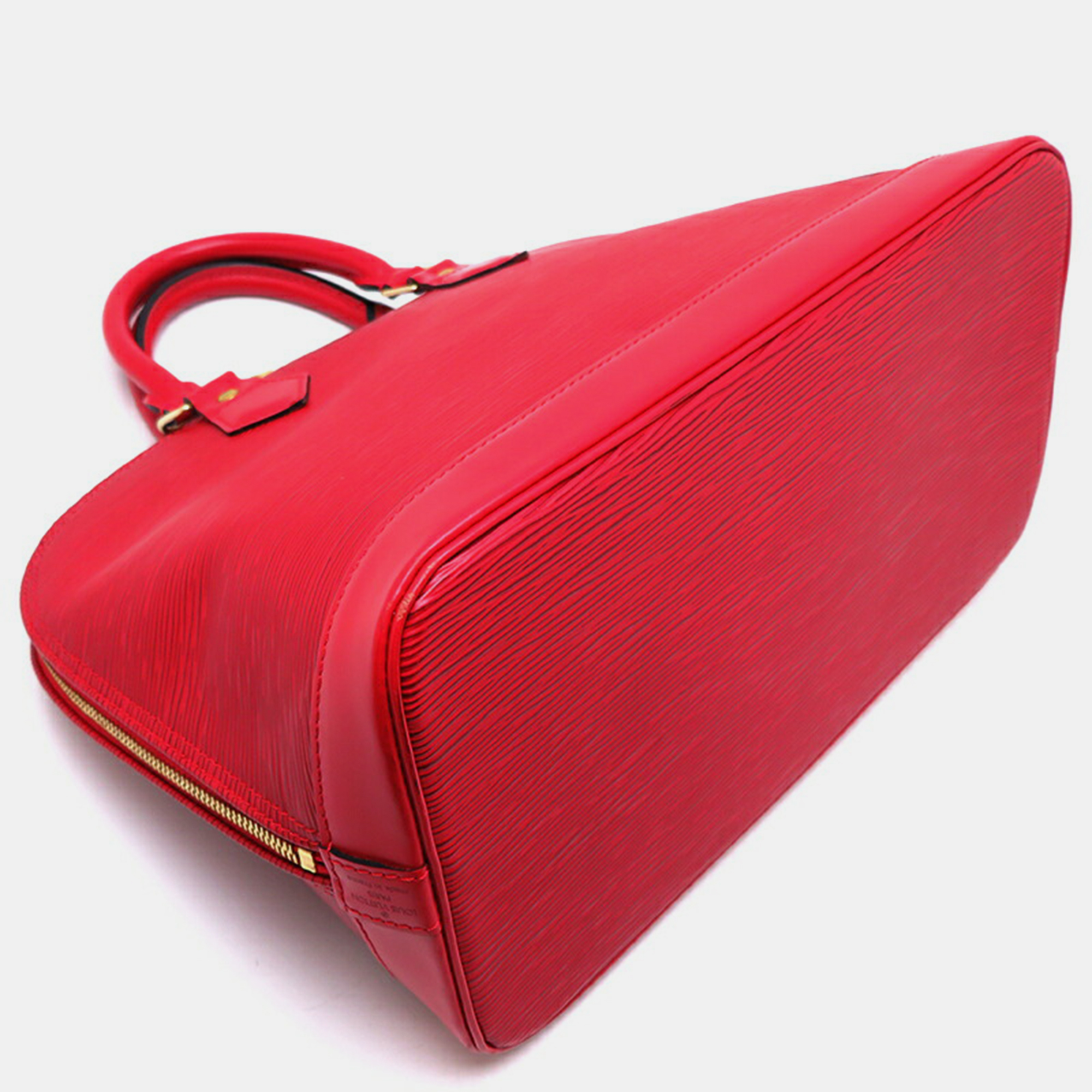 Louis Vuitton Red Epi Leather Alma PM Satchel
