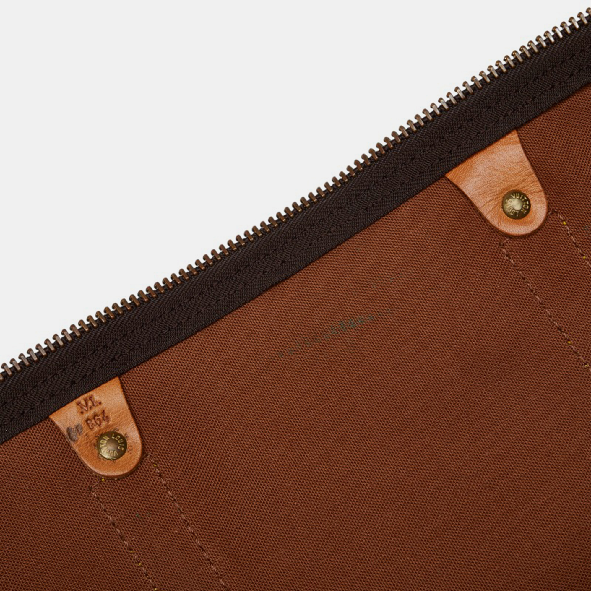 Louis Vuitton Brown Monogram Canvas Keepall 55 Duffel Bag