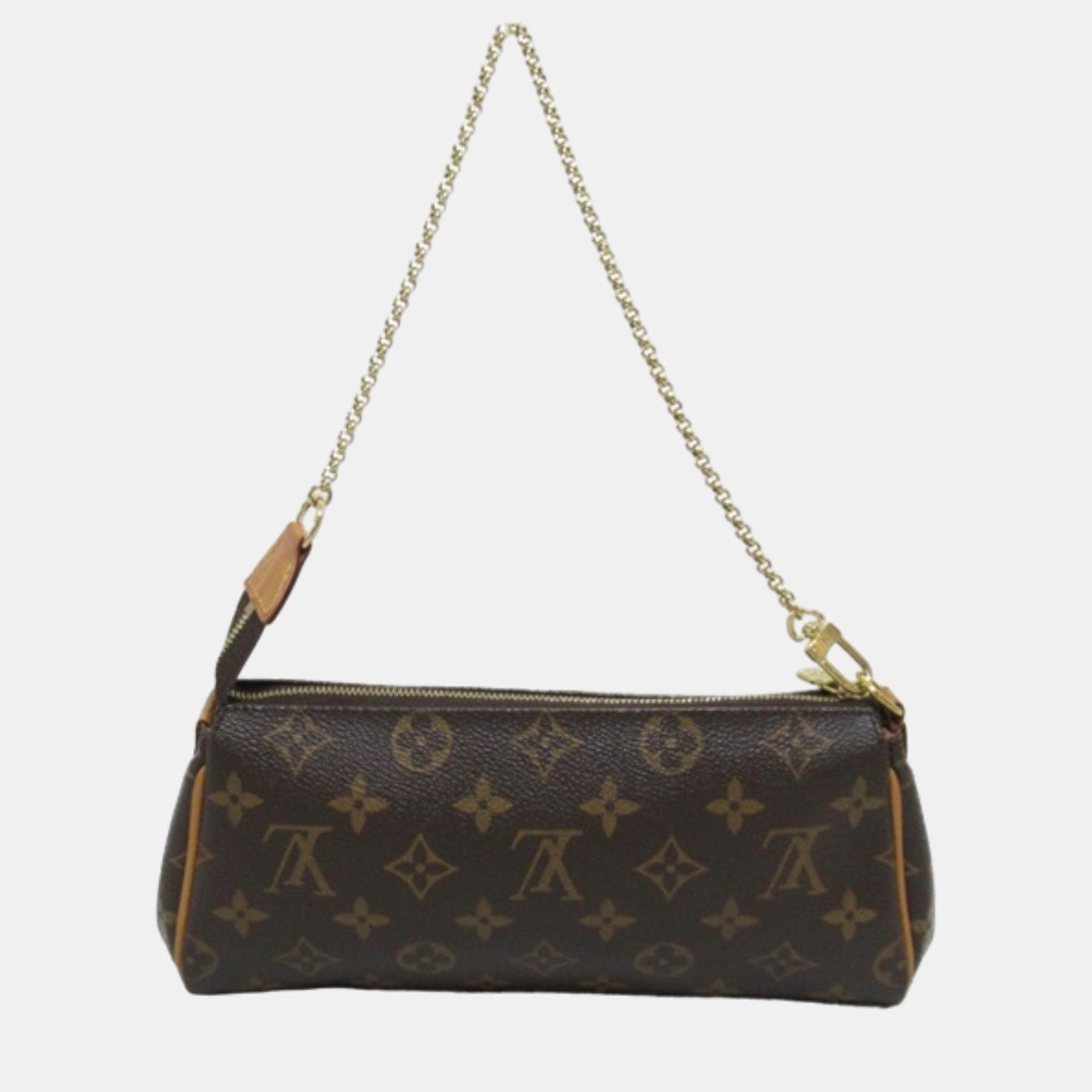 Louis Vuitton Brown Canvas Monogram Eva Shoulder Bag
