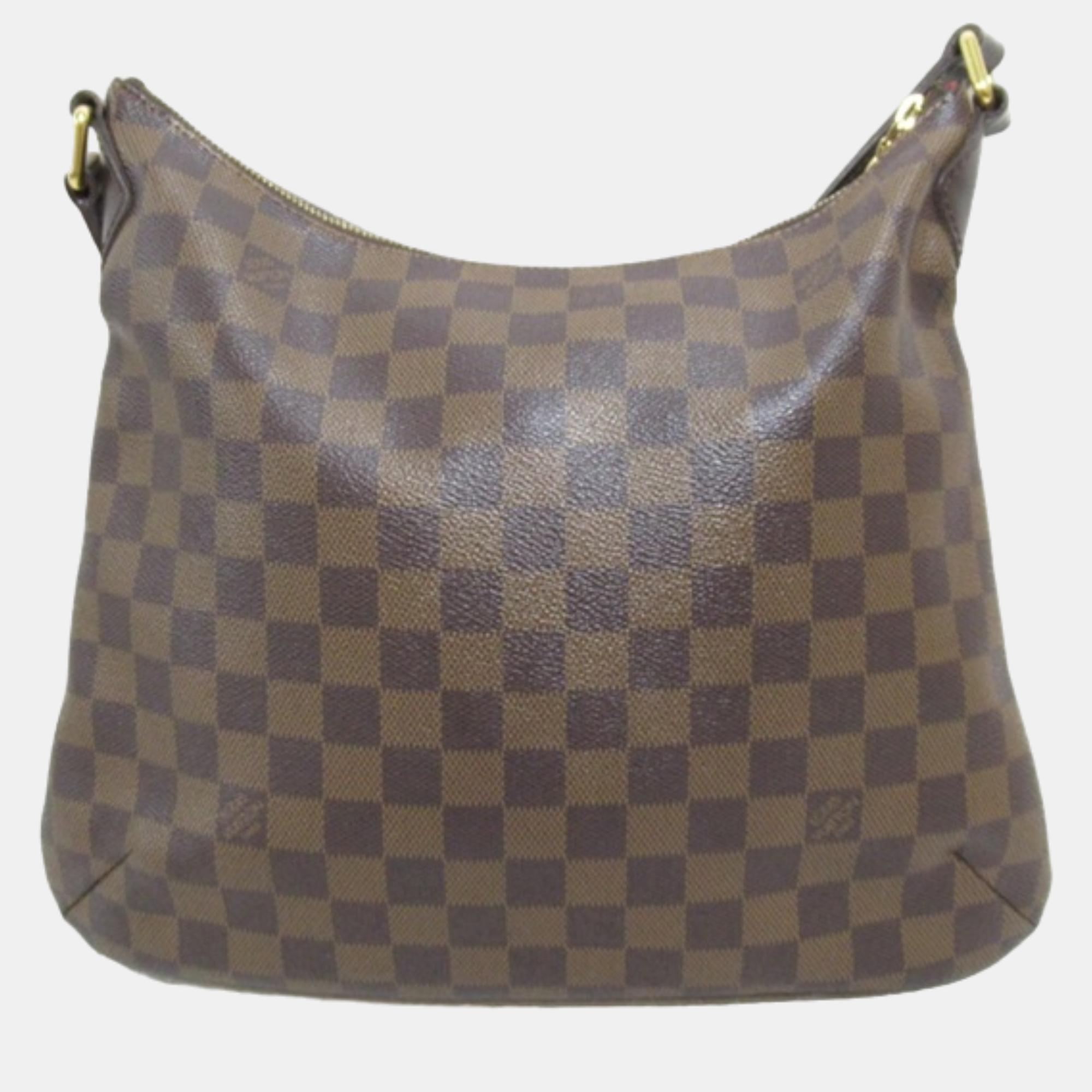 Louis Vuitton Brown Canvas Damier Ebene Bloomsbury PM Crossbody Bag