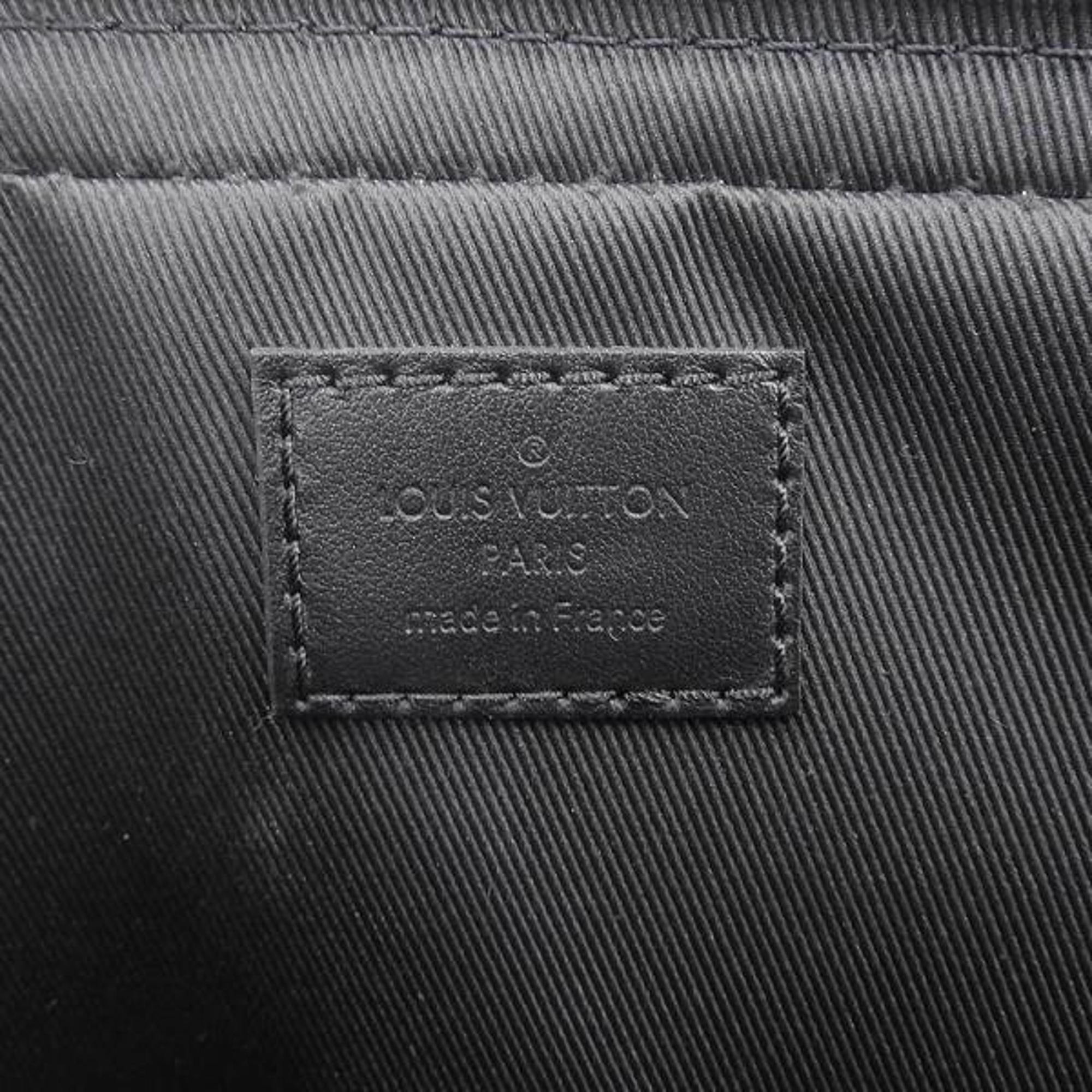 Louis Vuitton Black Canvas Reverse Monogram Eclipse Trio Messenger Bag