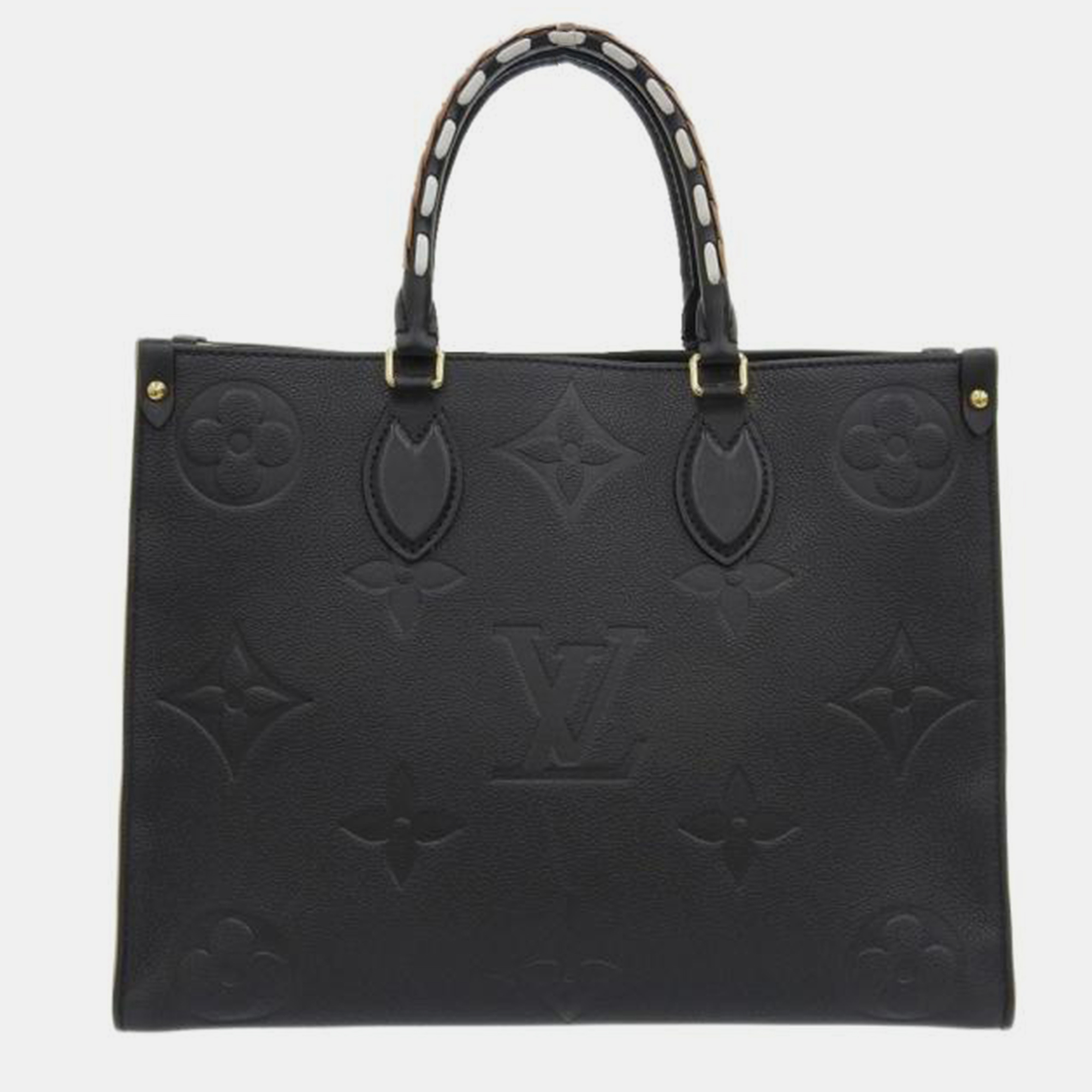 Louis Vuitton Black Leather Empreinte Wild At Heart OnTheGo MM Tote Bag