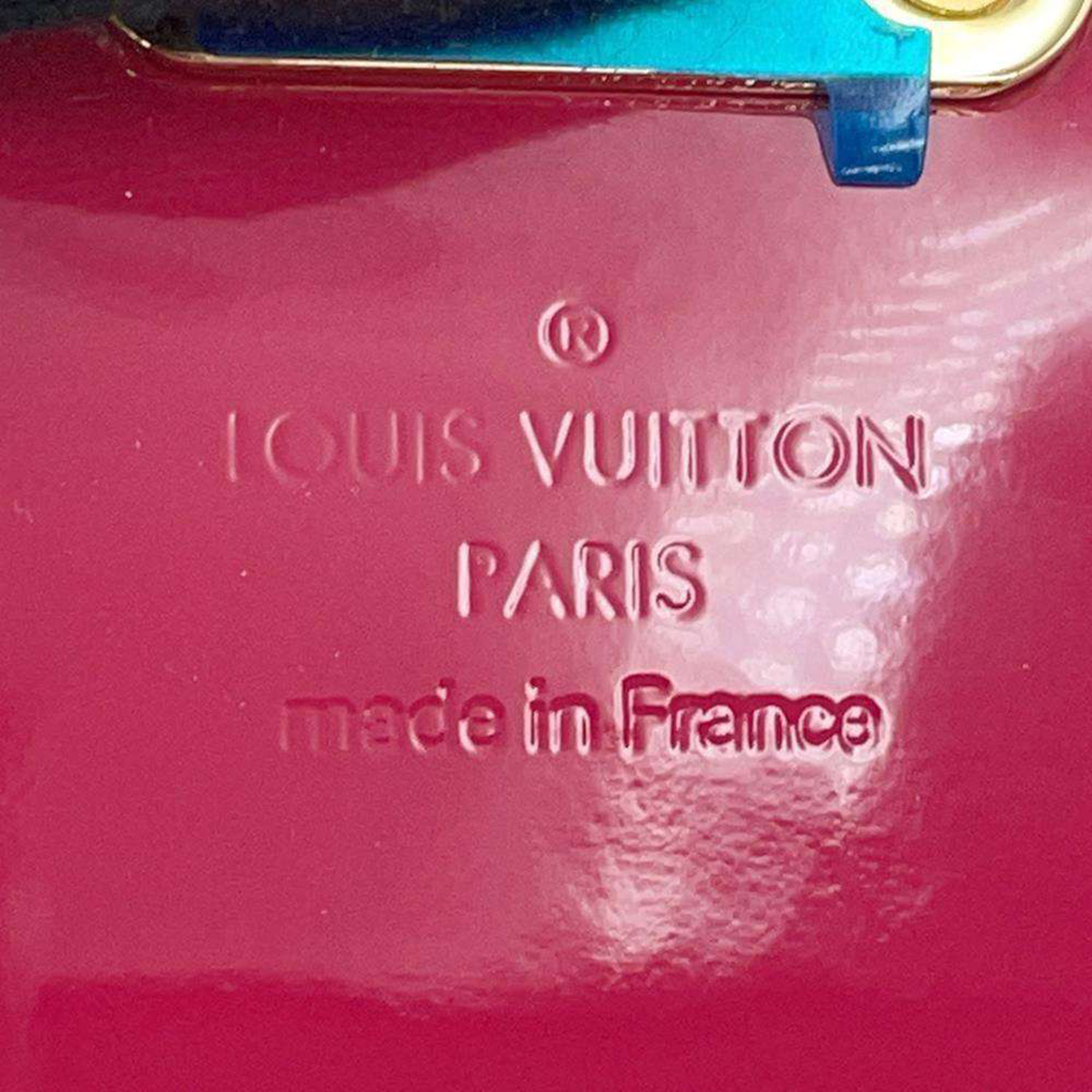 Louis Vuitton Red Vernis Leather Monceau BB Satchel
