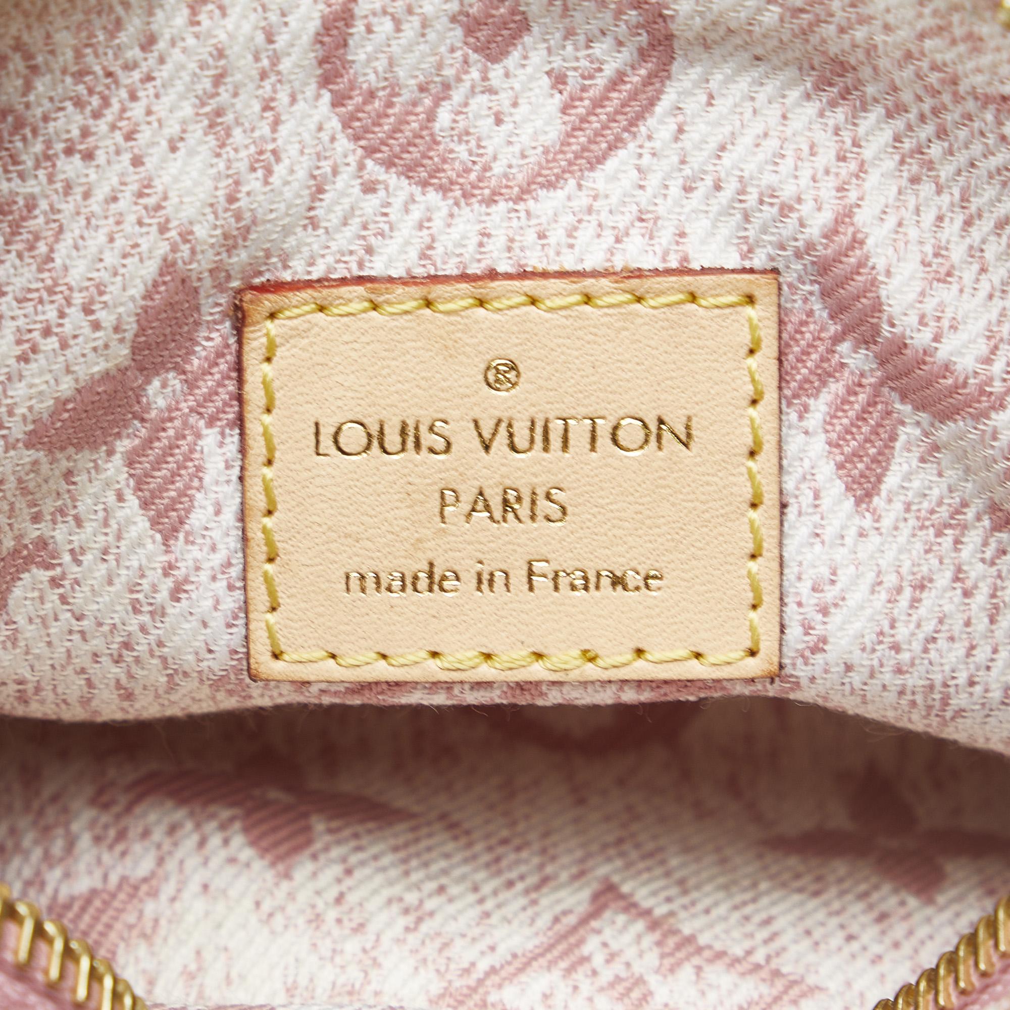 Louis Vuitton Pink Nano Rose Denim Speedy