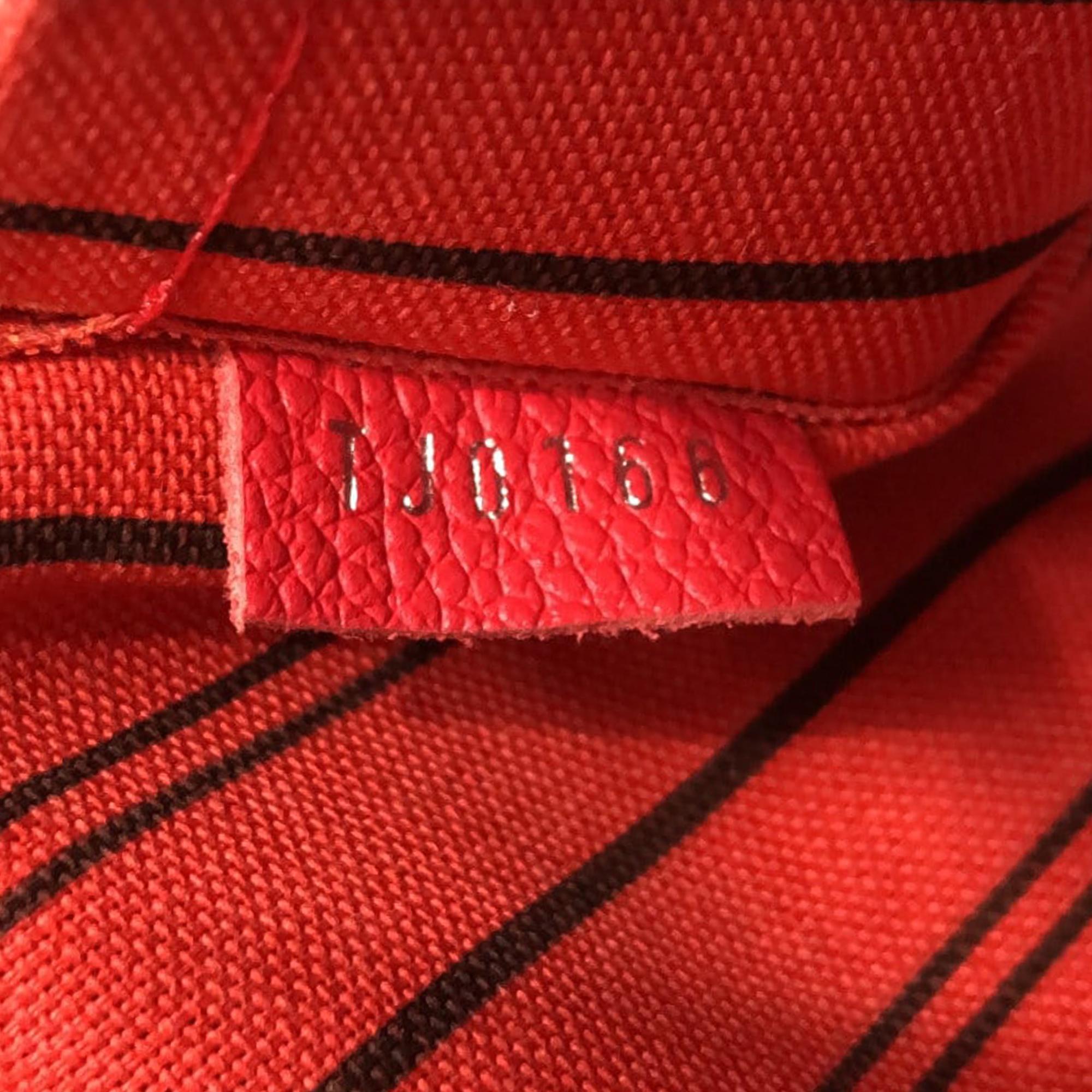 Louis Vuitton Red Monogram Empreinte Montaigne MM