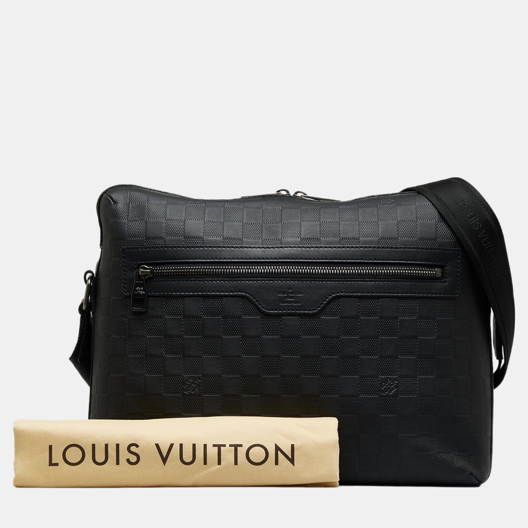 Louis Vuitton Black Damier Infini Calypso MM