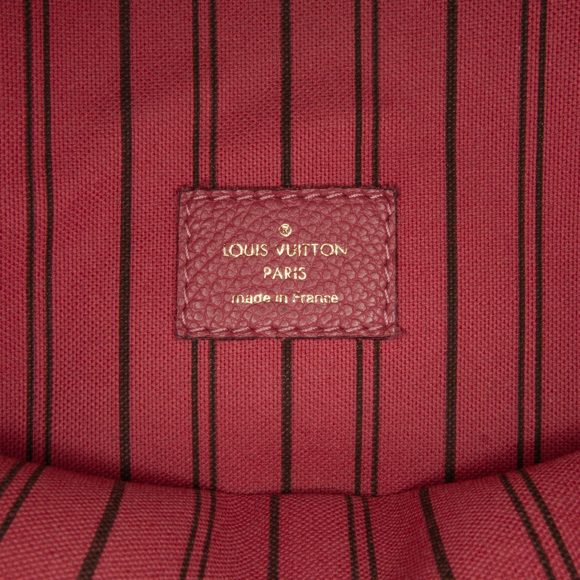 Louis Vuitton Red Monogram Empreinte Pochette Metis