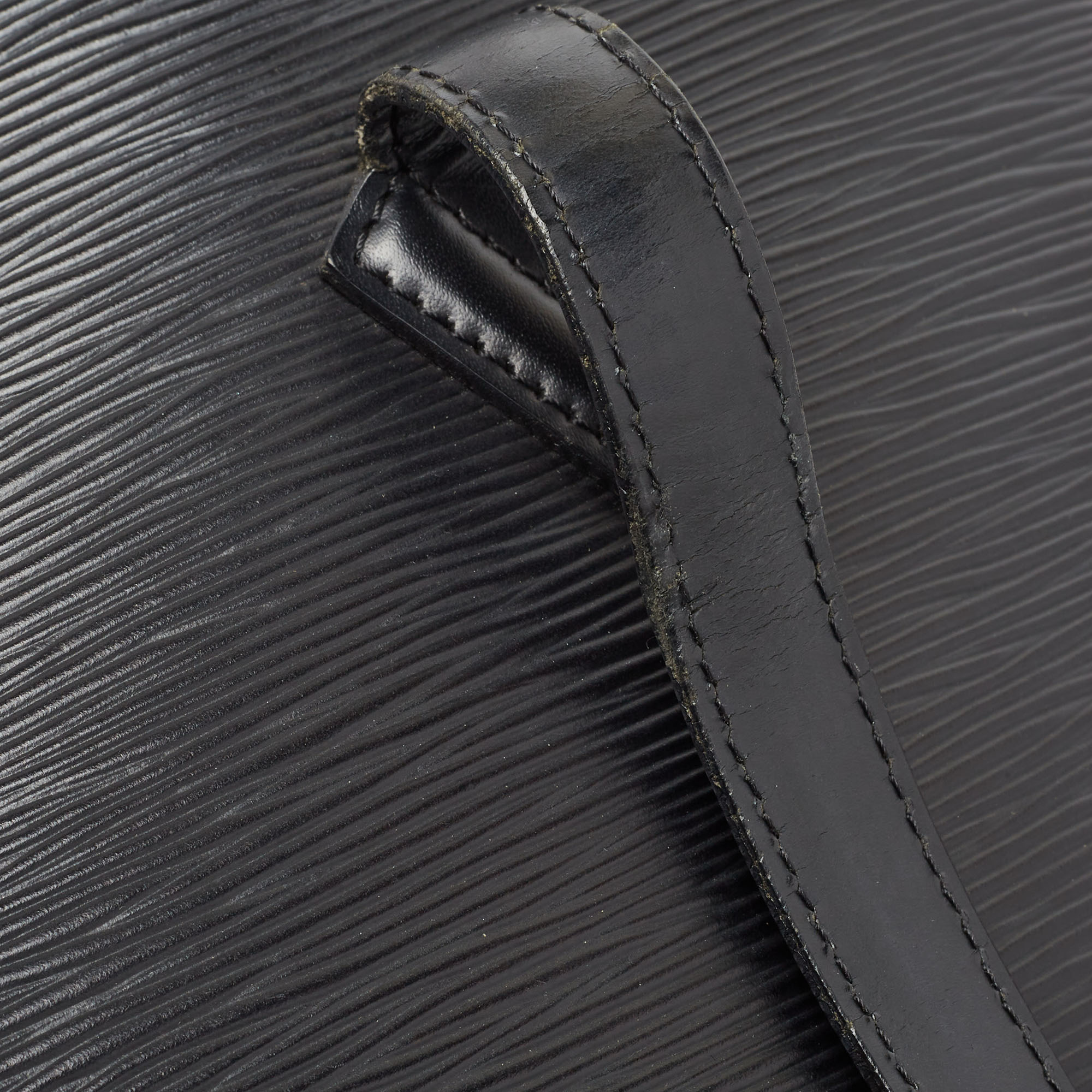 Louis Vuitton Black Epi Leather Lussac Bag