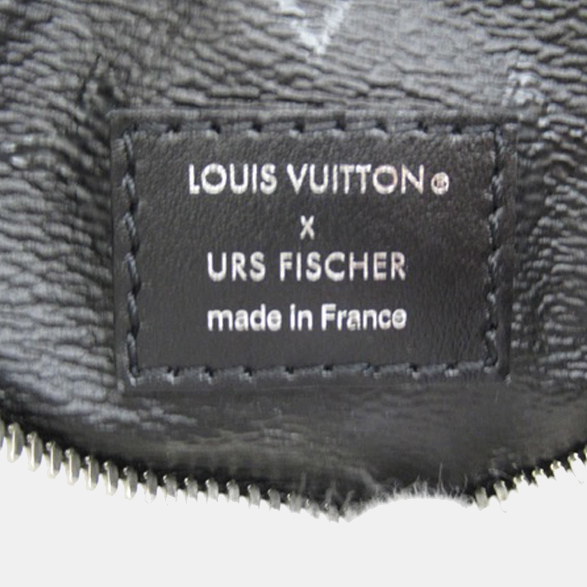 Louis Vuitton White/Black X Urs Fischer Tufted Monogram Speedy Bandouliere 25
