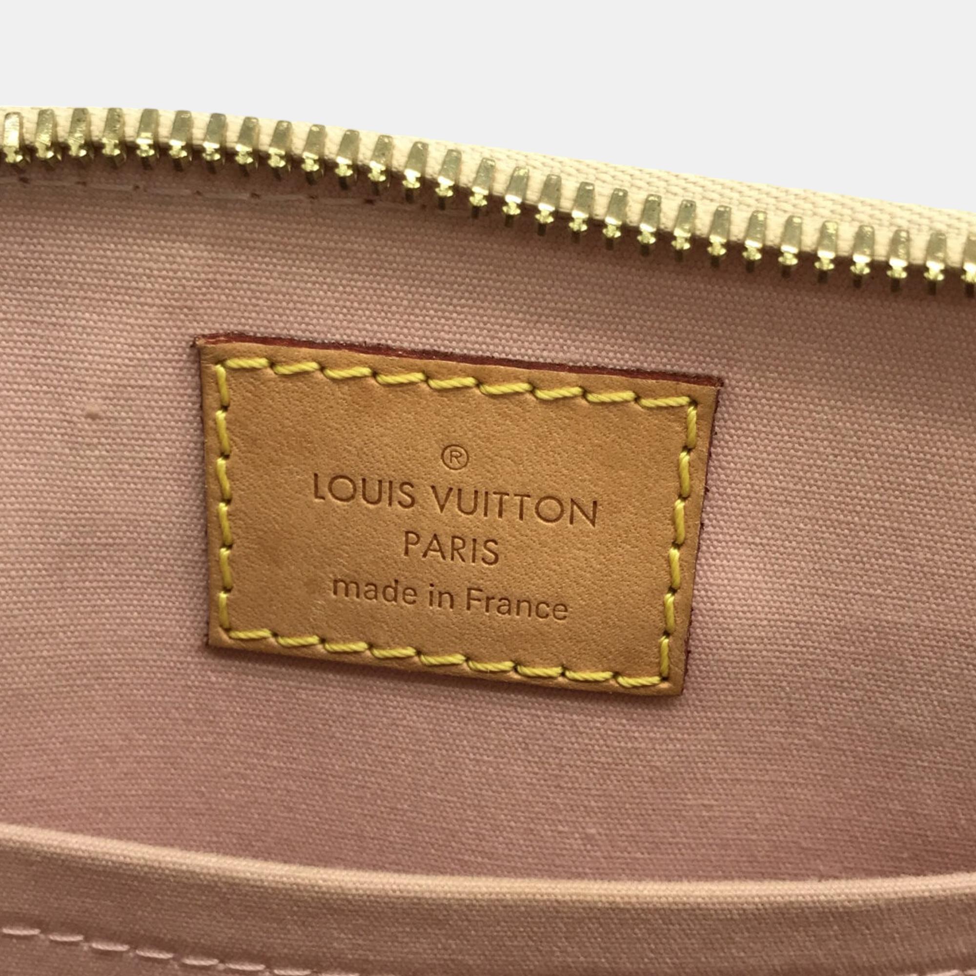 Louis Vuitton Pink/Beige Monogram Vernis Rayures Alma BB