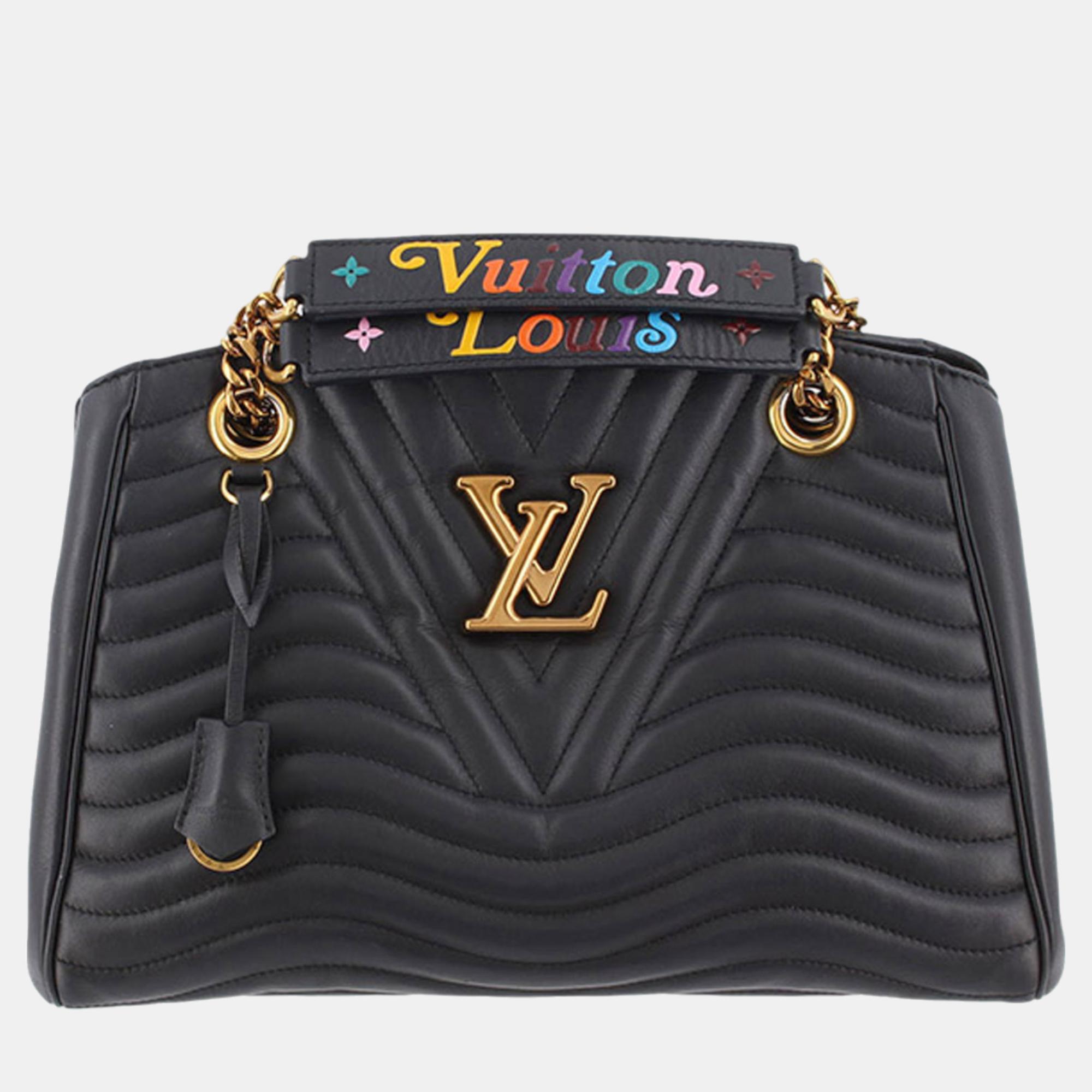 Louis Vuitton Black New Wave Chain Tote