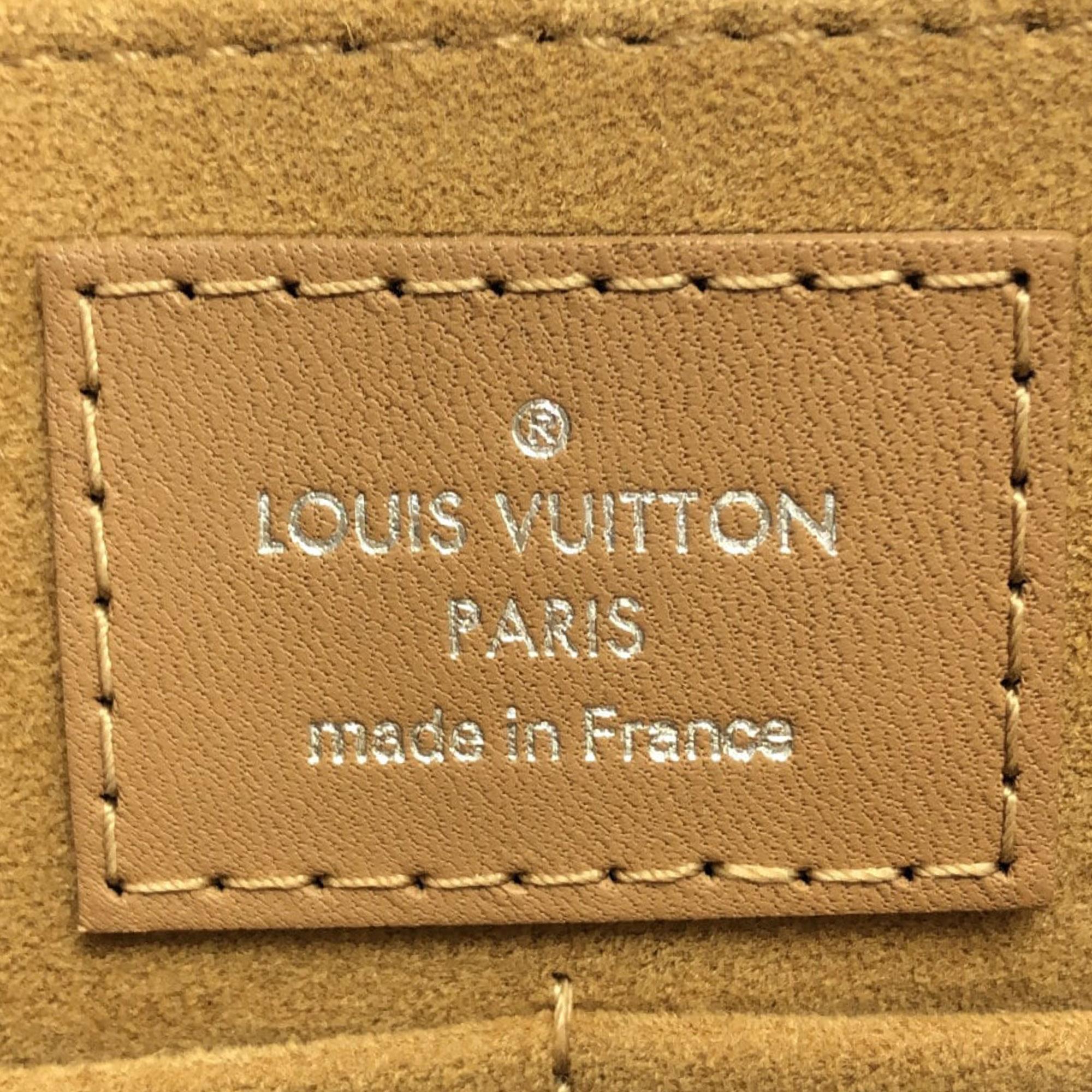 Louis Vuitton Black/Brown Monogram Cuir Plume Very MM Tote