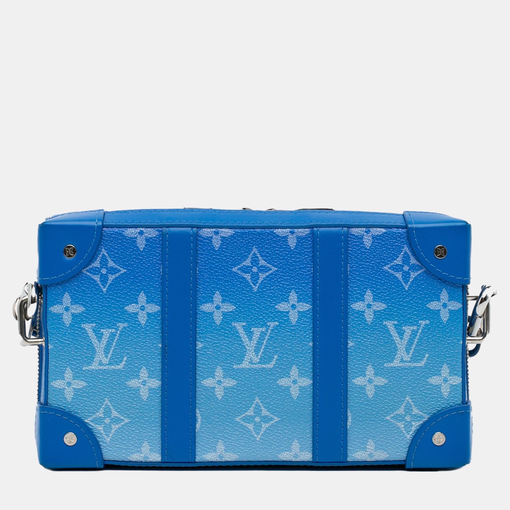 Louis Vuitton Blue Monogram Clouds Soft Trunk Wallet