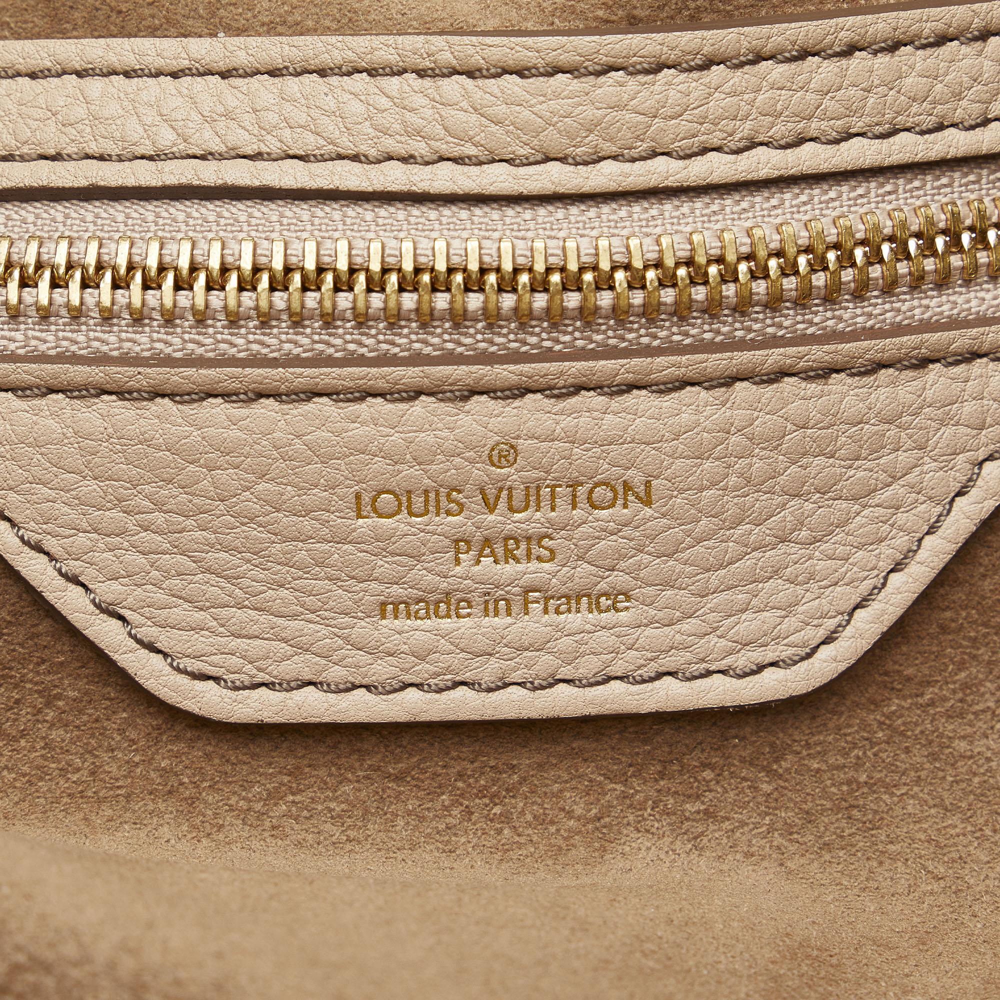 Louis Vuitton Beige Monogram Mahina XL