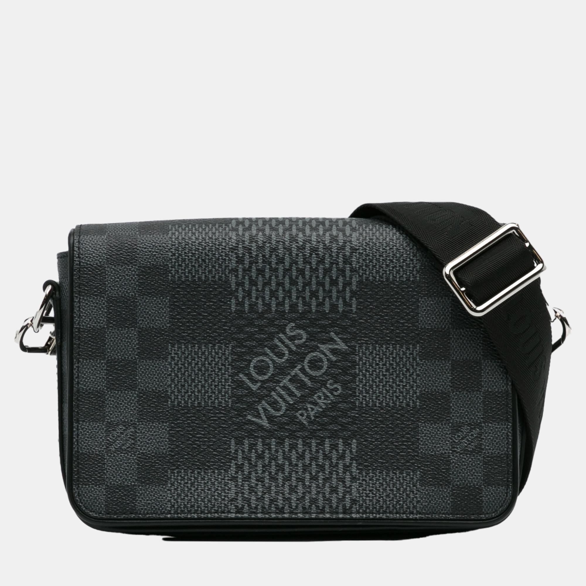 Louis Vuitton Black Damier Graphite Studio 3D Messenger Bag