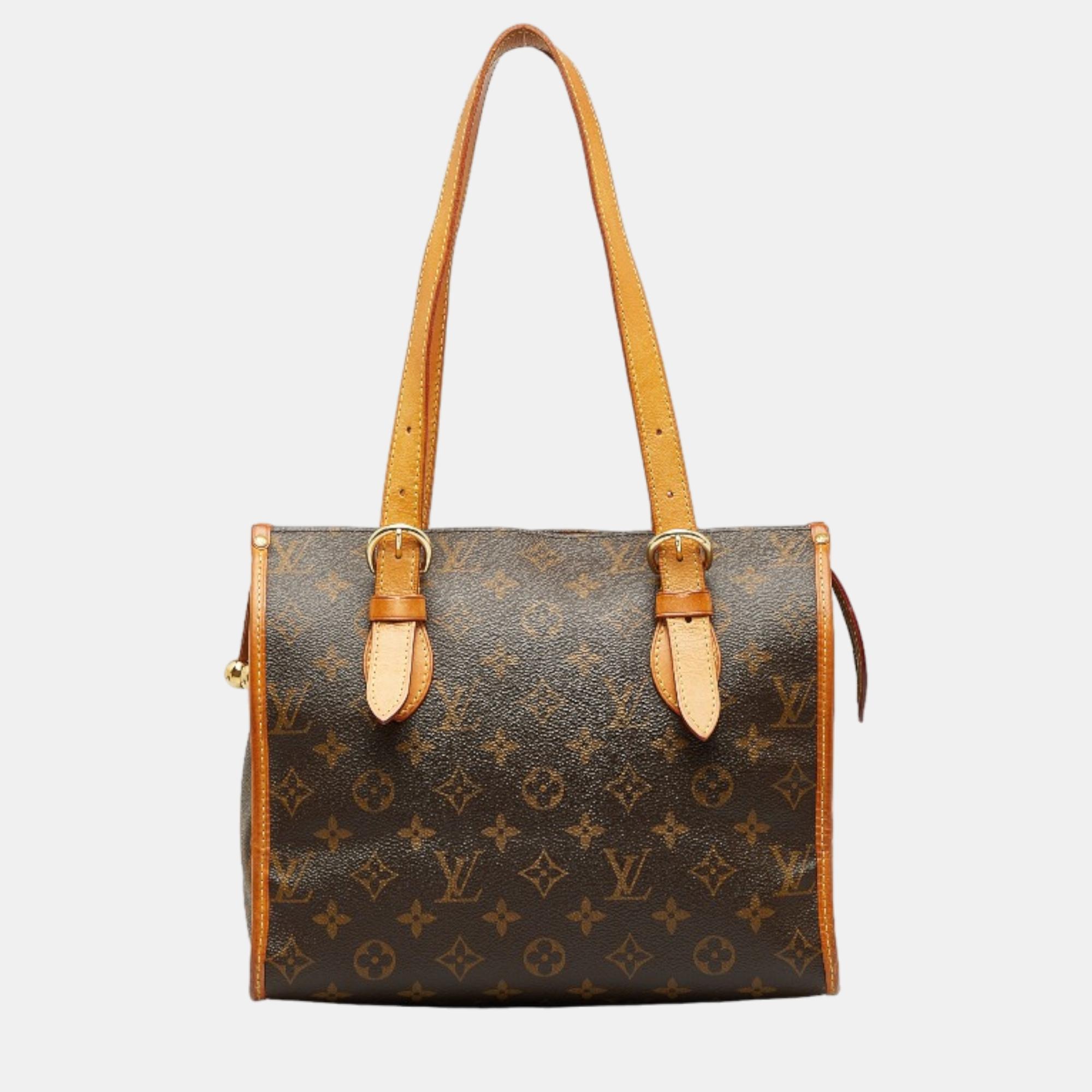 Louis Vuitton Brown Canvas Monogram Popincourt Haut Shoulder Bag