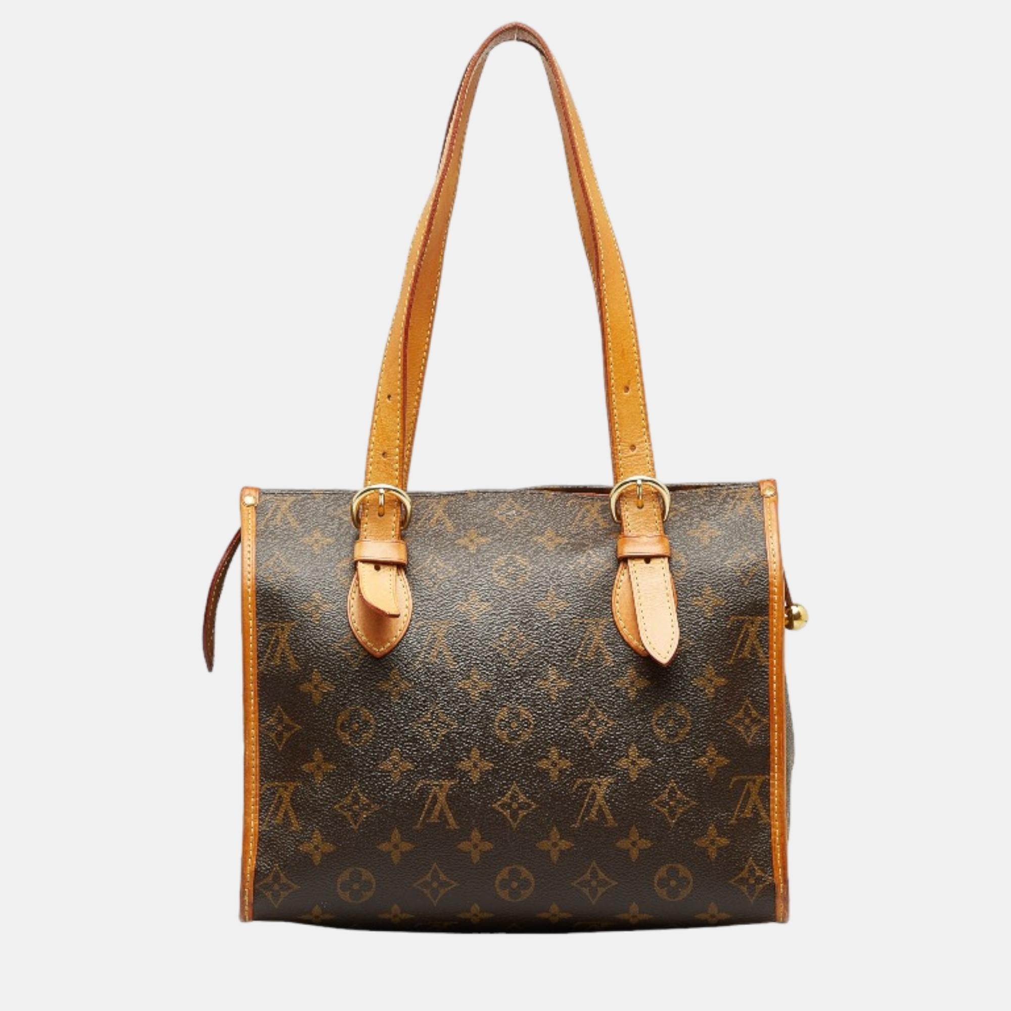 Louis Vuitton Brown Canvas Monogram Popincourt Haut Shoulder Bag