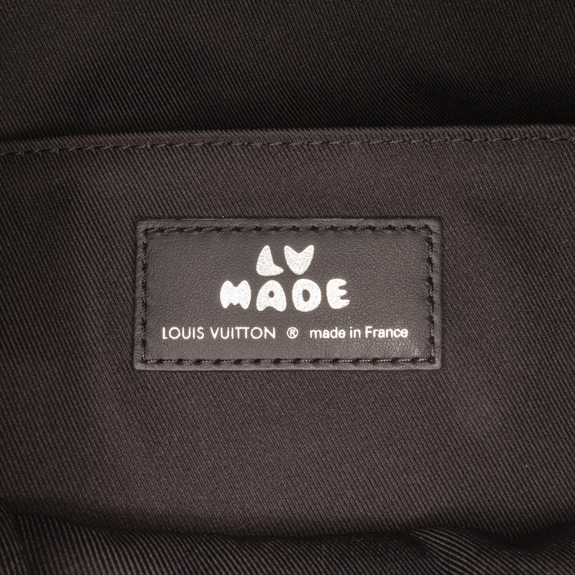 Louis Vuitton Black Monogram Denim Taurillon Nigo Besace Tokyo Messenger Bag