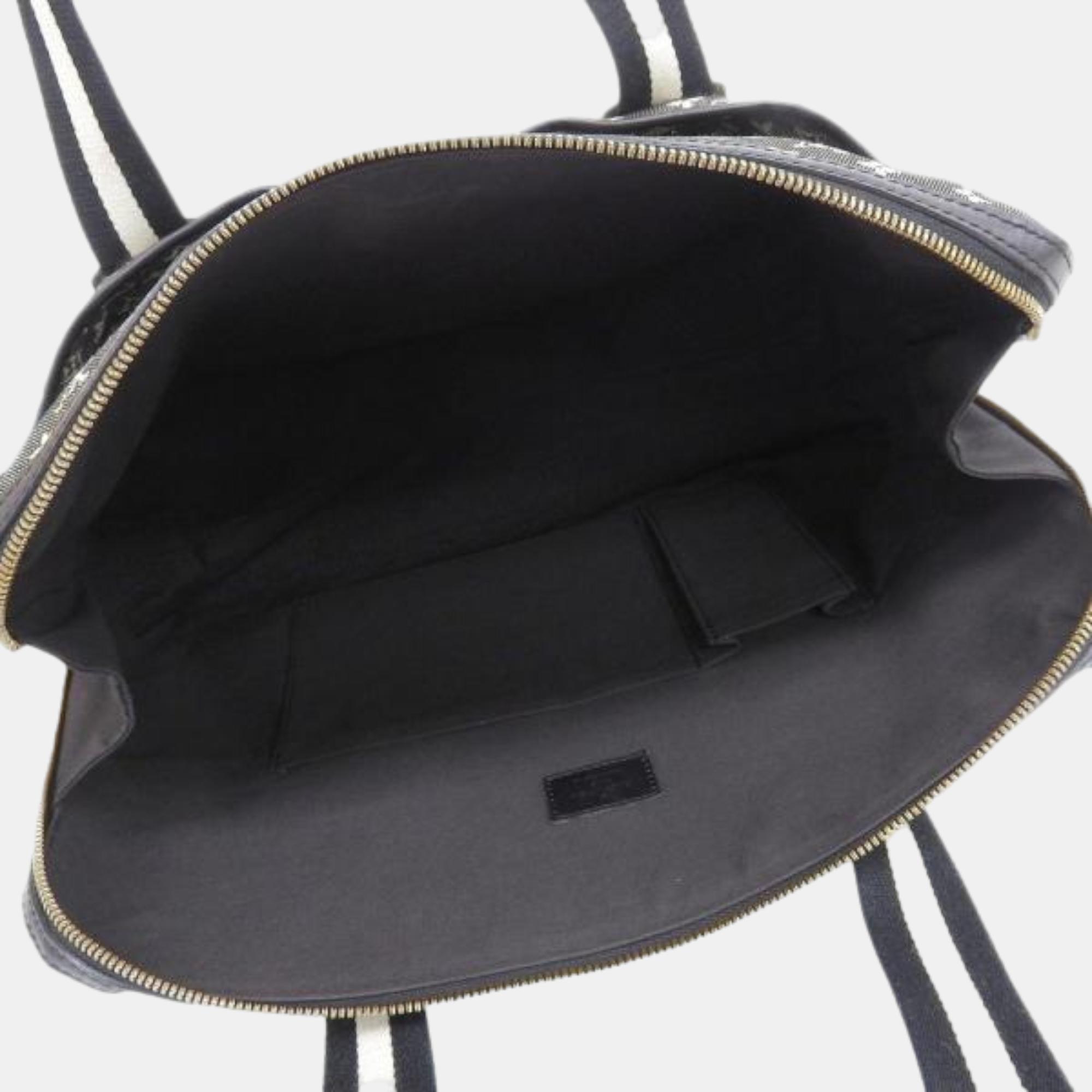 Louis Vuitton Black Canvas Monogram Mini Lin Cabas Mary Kate Tote Bag