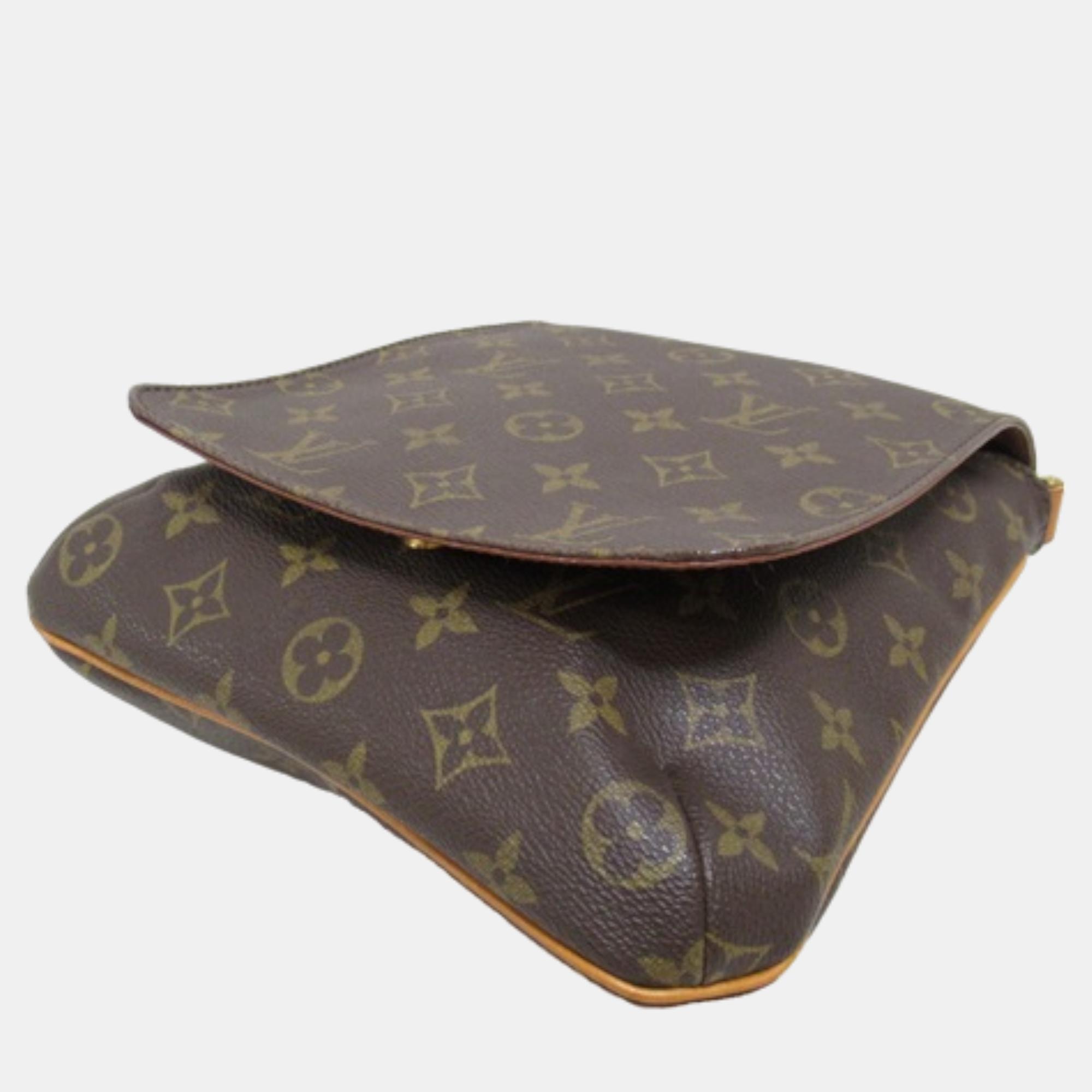 Louis Vuitton Brown Canvas Monogram Musette Salsa Short Strap Shoulder Bag