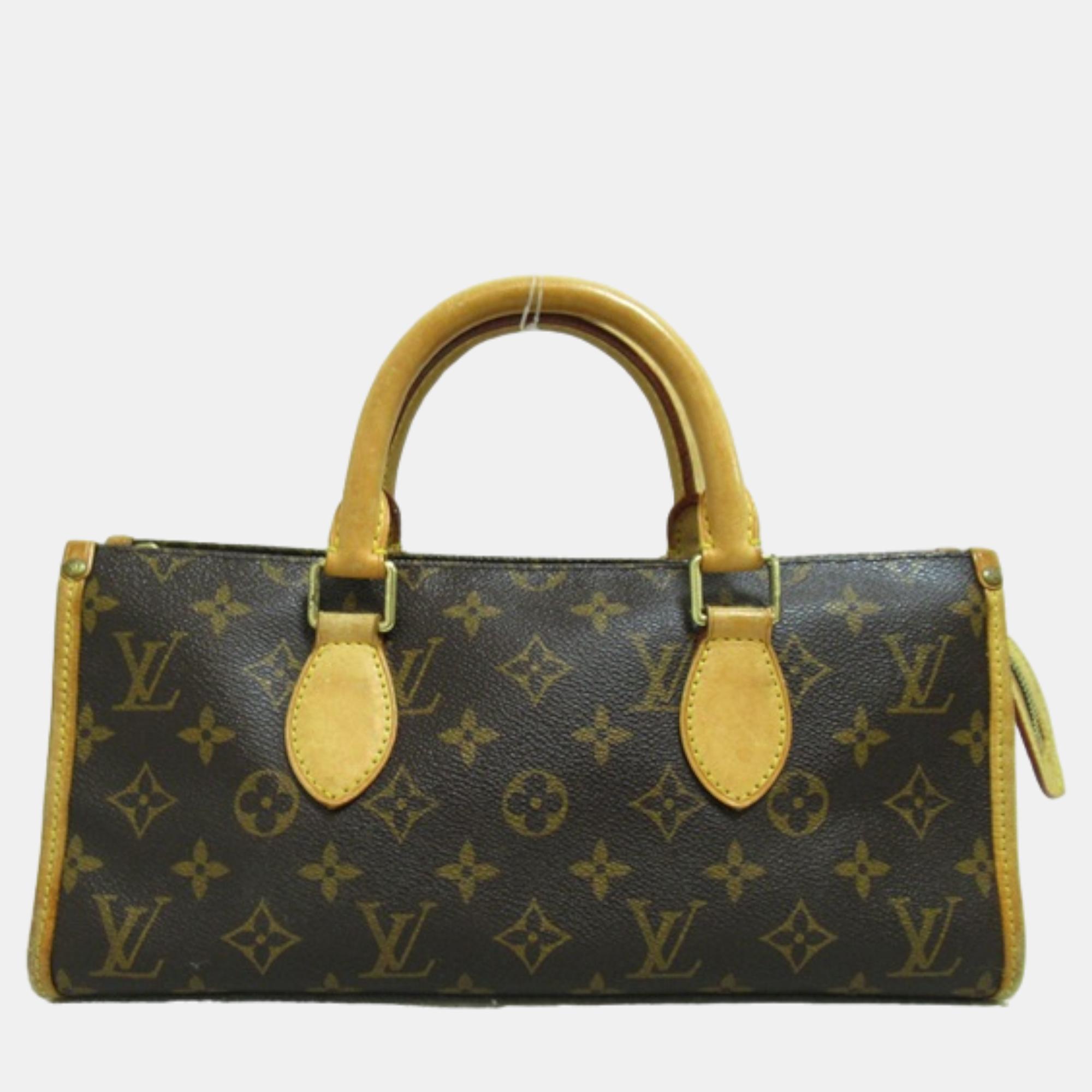 Louis Vuitton Brown Canvas Monogram Popincourt Handbag
