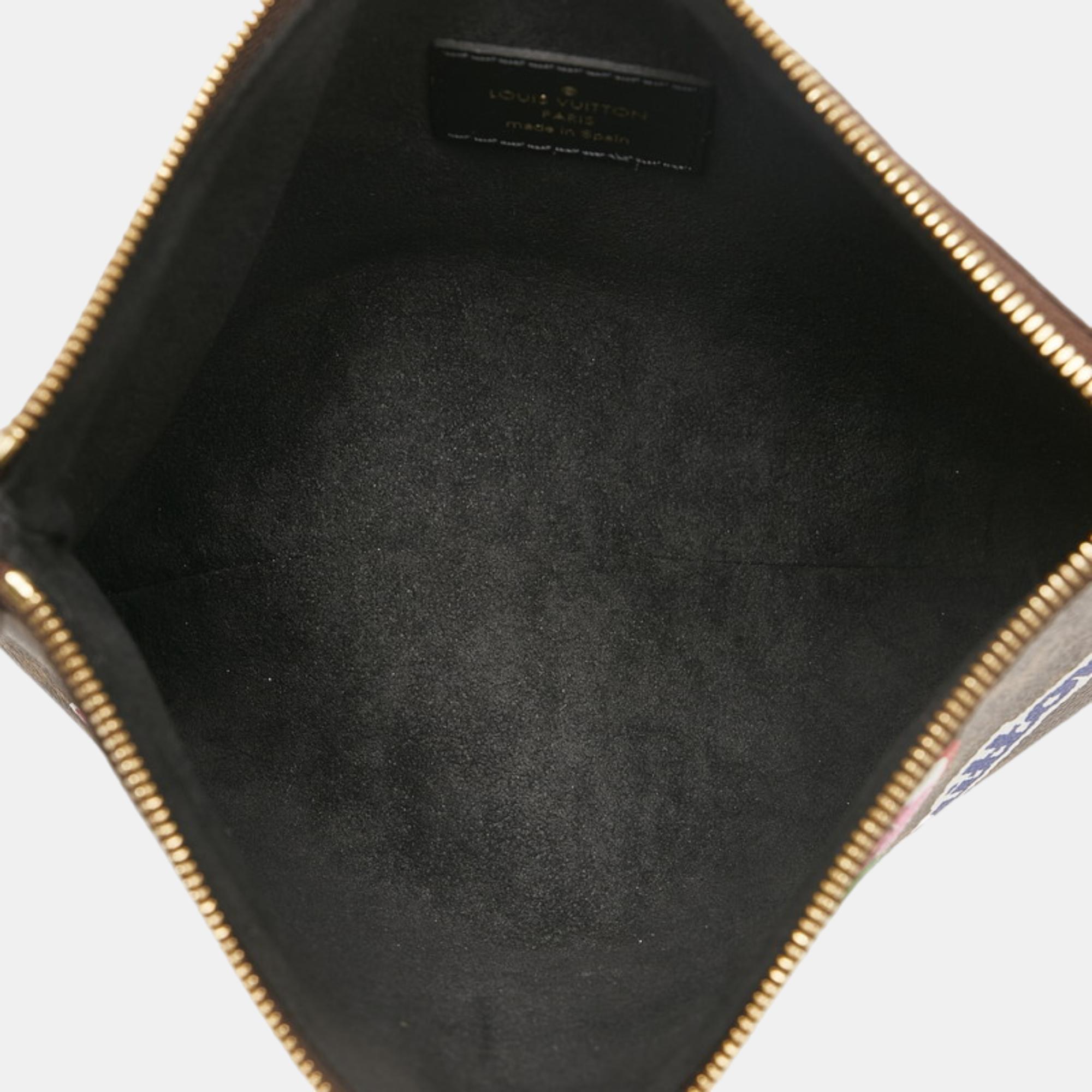 Louis Vuitton Brown Canvas Monogram City Pouch Vanity Bag